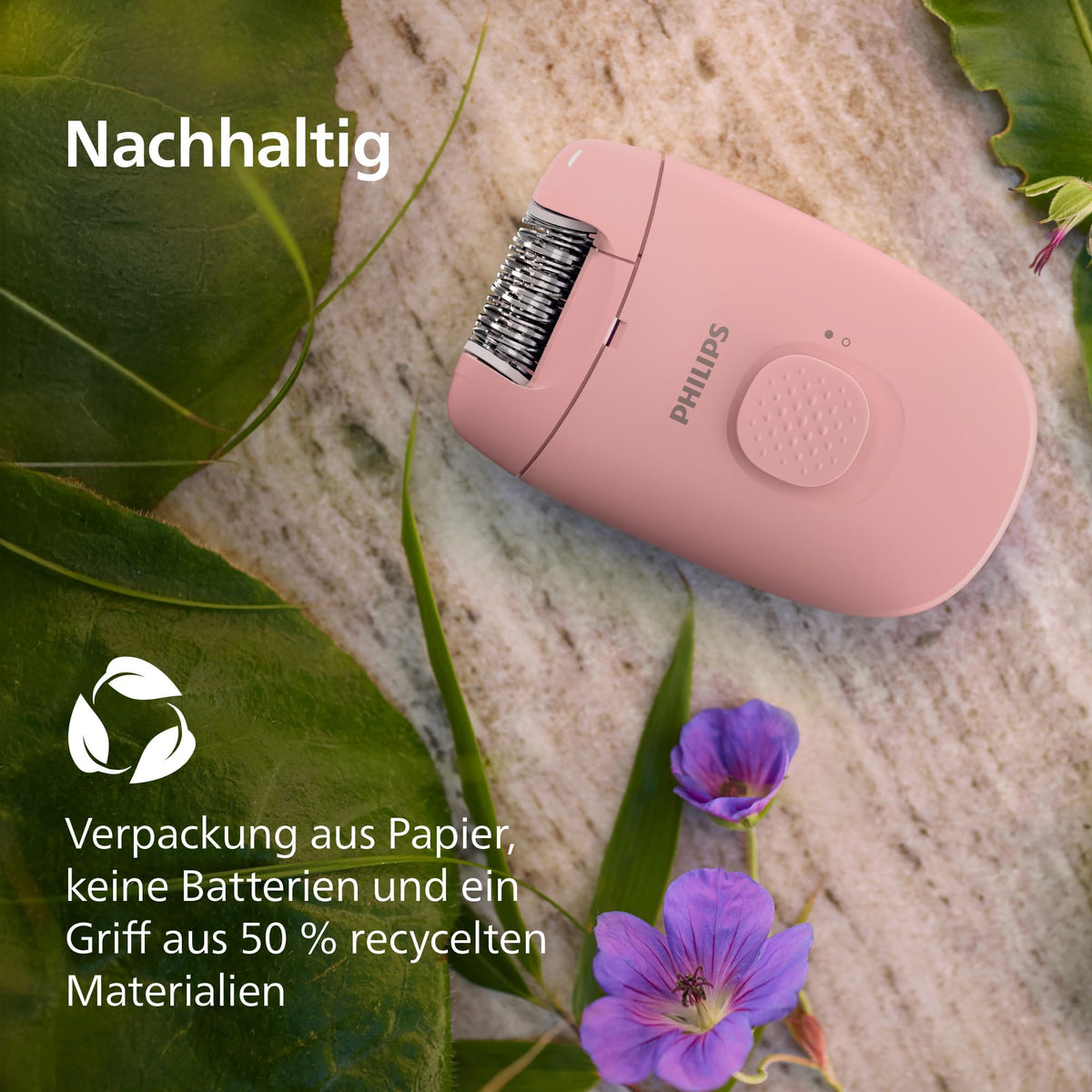 Philips Epilator Series 2000, wired epilator, hair removal device, model BRE229/00, black