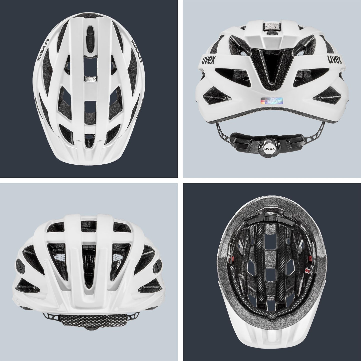 uvex i-vo cc - Lightweight all-round helmet for men and women - individual size adjustment - matt white - 56-60 cm - S4104230717