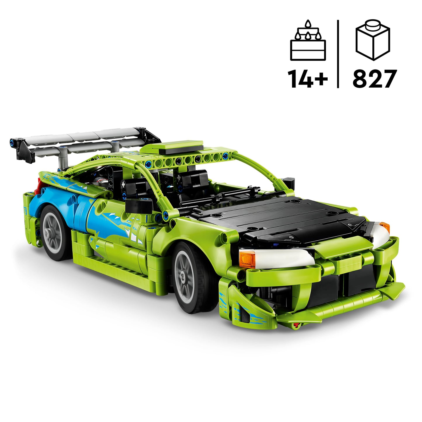LEGO Technic Fast and Furious Mitsubishi Eclipse car - model building car - collector's set including steering and 2 NOS bottles - gift for boys aged 14 and over and adult film fans - 42229