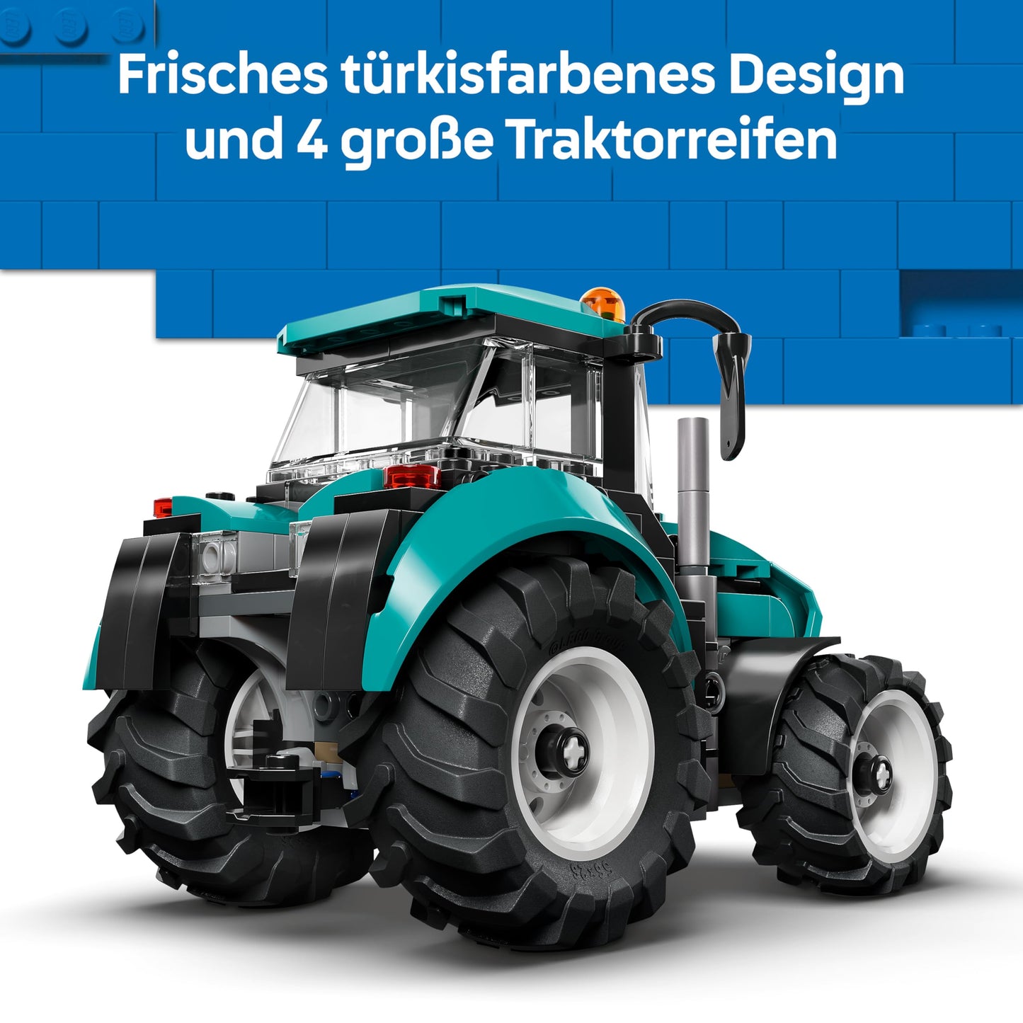 LEGO City Tractor - toy farm vehicle model building with farmer minifigure - birthday gift for boys aged 6 and over and technology fans - 60498