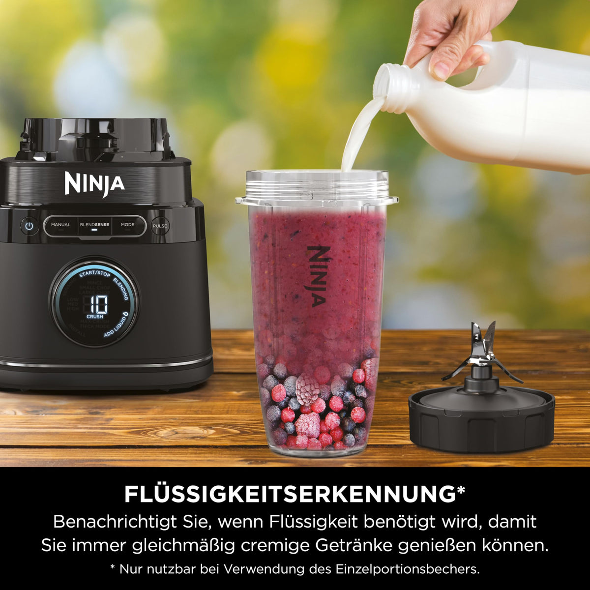 Ninja blender procesor 3 în 1 cu detectare de putere, negru, TB401EU