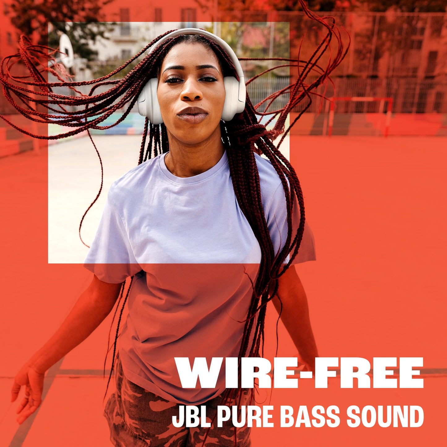 JBL Tune 730 BT Wireless Over-Ear Headphones with JBL Pure Bass Sound, Up to 76 hours of music playback, Bluetooth 6.0, lightweight, foldable design, Google Fast Pair, Microsoft Swift Pair, Lavender - JBLT730BTLAV
