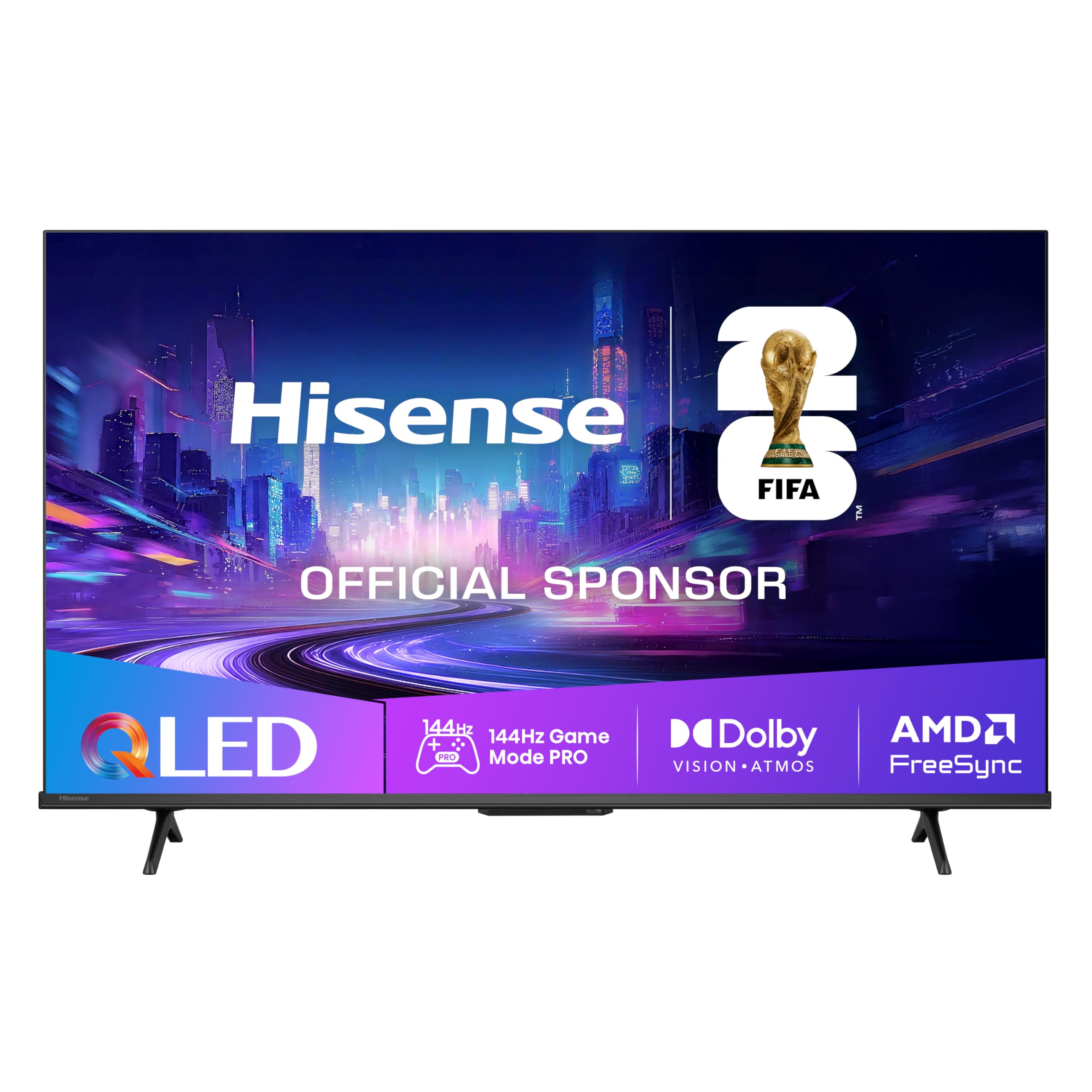 Hisense 50E7Q PRO TV, 50 inch, 4K UHD QLED, Smart TV, 144Hz Game Mode PRO,