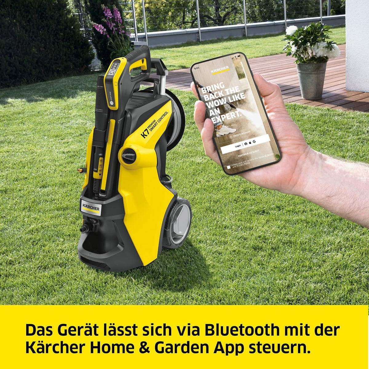 Kärcher High Pressure Cleaner K 7 Premium Smart Control, max. 180 bar, 600 l/h, 60 m²/h, Multi Jet Nozzle, Electric - 1.317-360.0