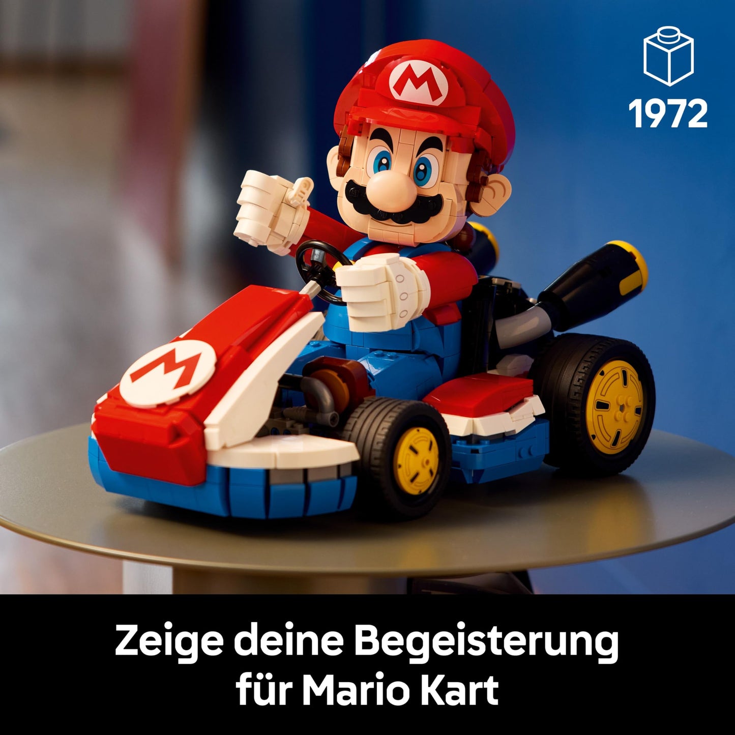 LEGO Super Mario: Mario Kart: Mario & Standard Kart - Nintendo figure and buildable car for gaming fans - model building for adult gamers and video game fans - 72037