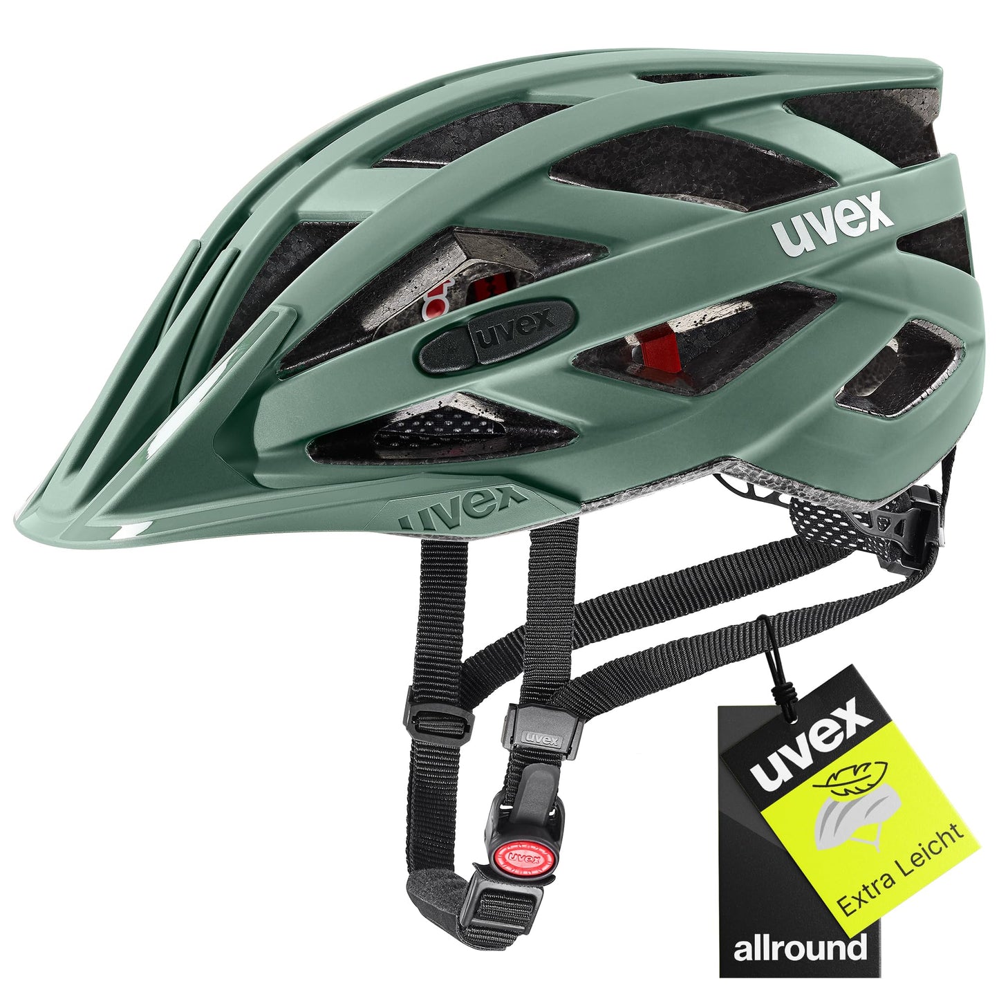 uvex i-vo cc bicycle helmet, Moss Green matt, 52-57 cm - S413423