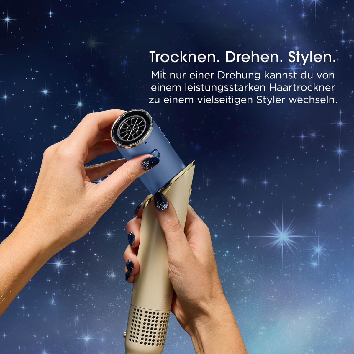 Shark Glam Multistyler și uscător de păr pentru păr drept, valuri și bucle - HD6042SEUPL