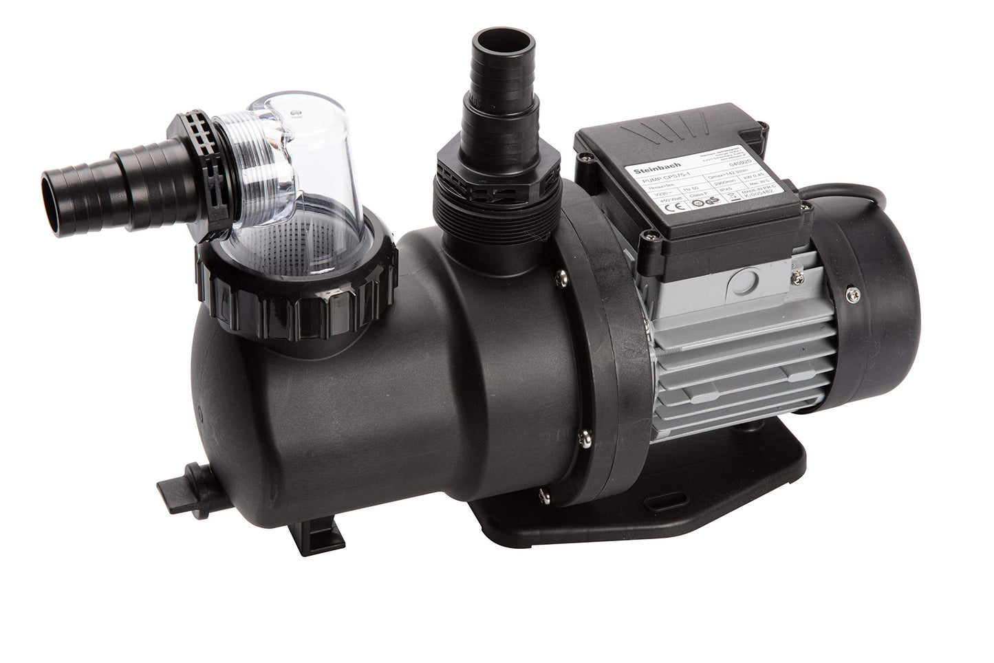 Steinbach filter pump SPS 75-1, self-priming, 230 V/450 W, Q= 142 l/min, max. pump height 9 m, 040920