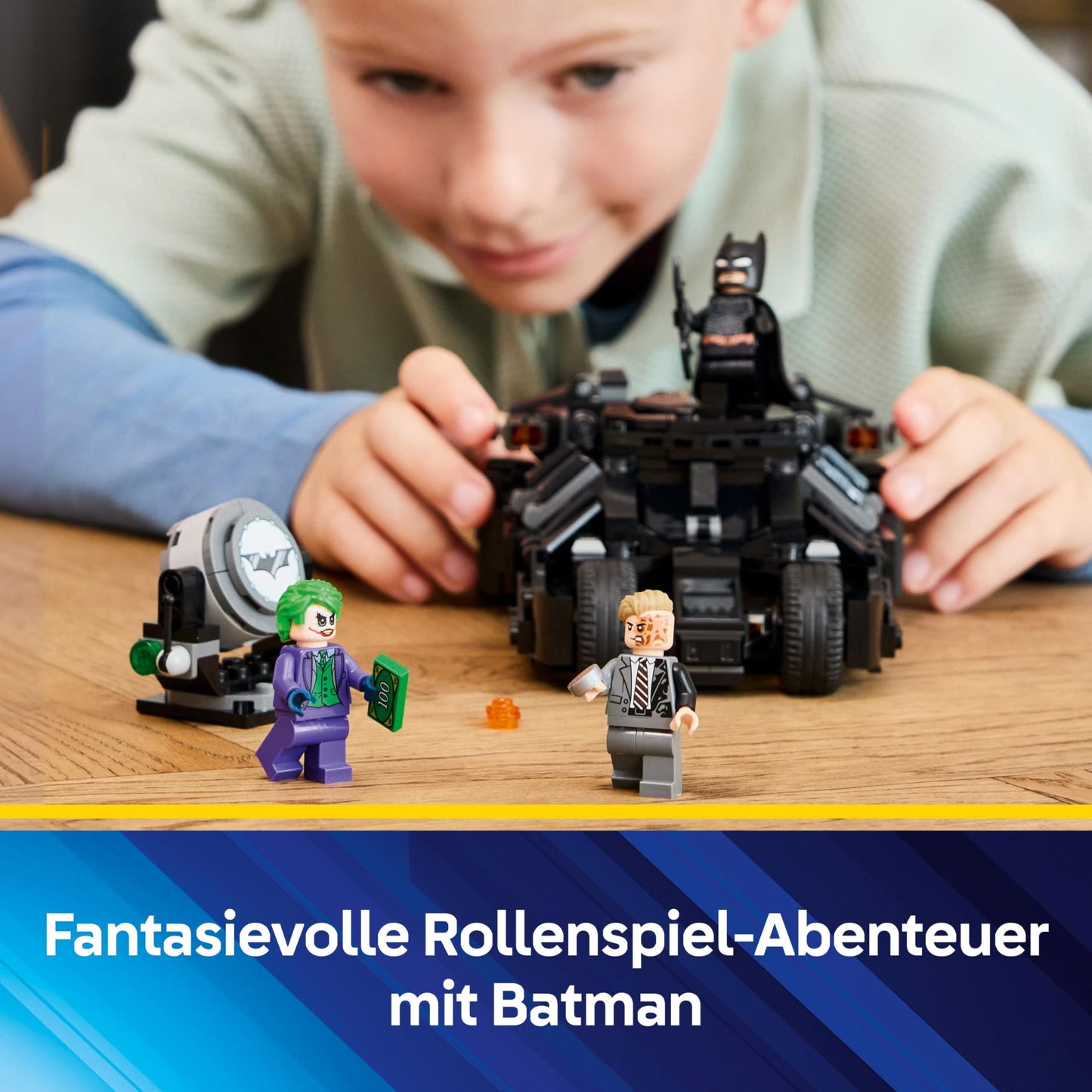 LEGO DC Batman: Batman Tumbler vs. Two-Face & The Joker - Superhero toy with Batmobile car - Playset with minifigures - Gift for boys and girls aged 8 and up 76303