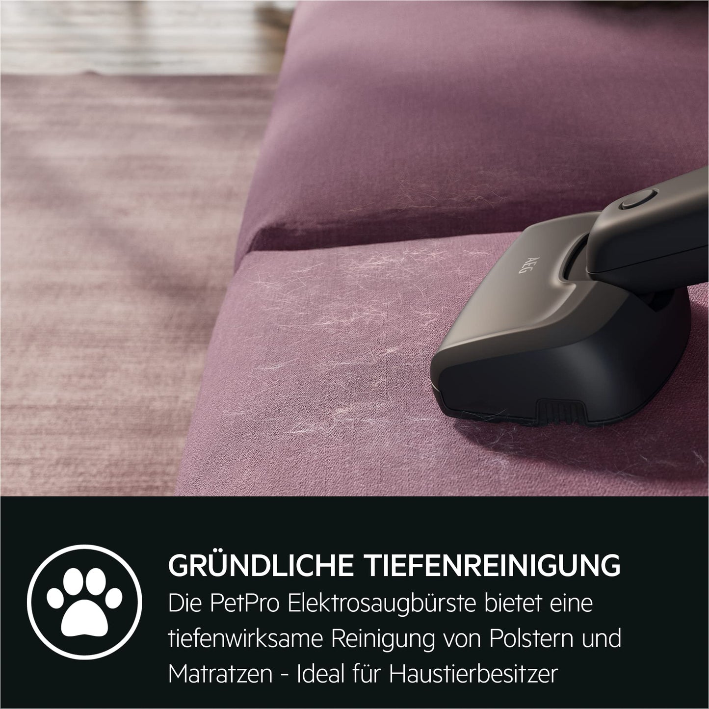 AEG QX6-1-45AN cordless vacuum cleaner/bagless vacuum cleaner/quiet/handheld vacuum cleaner battery/45 min running time/light/hard floor/2-in-1/animal hair/dog/cat/carpet/car/gray - 900402250