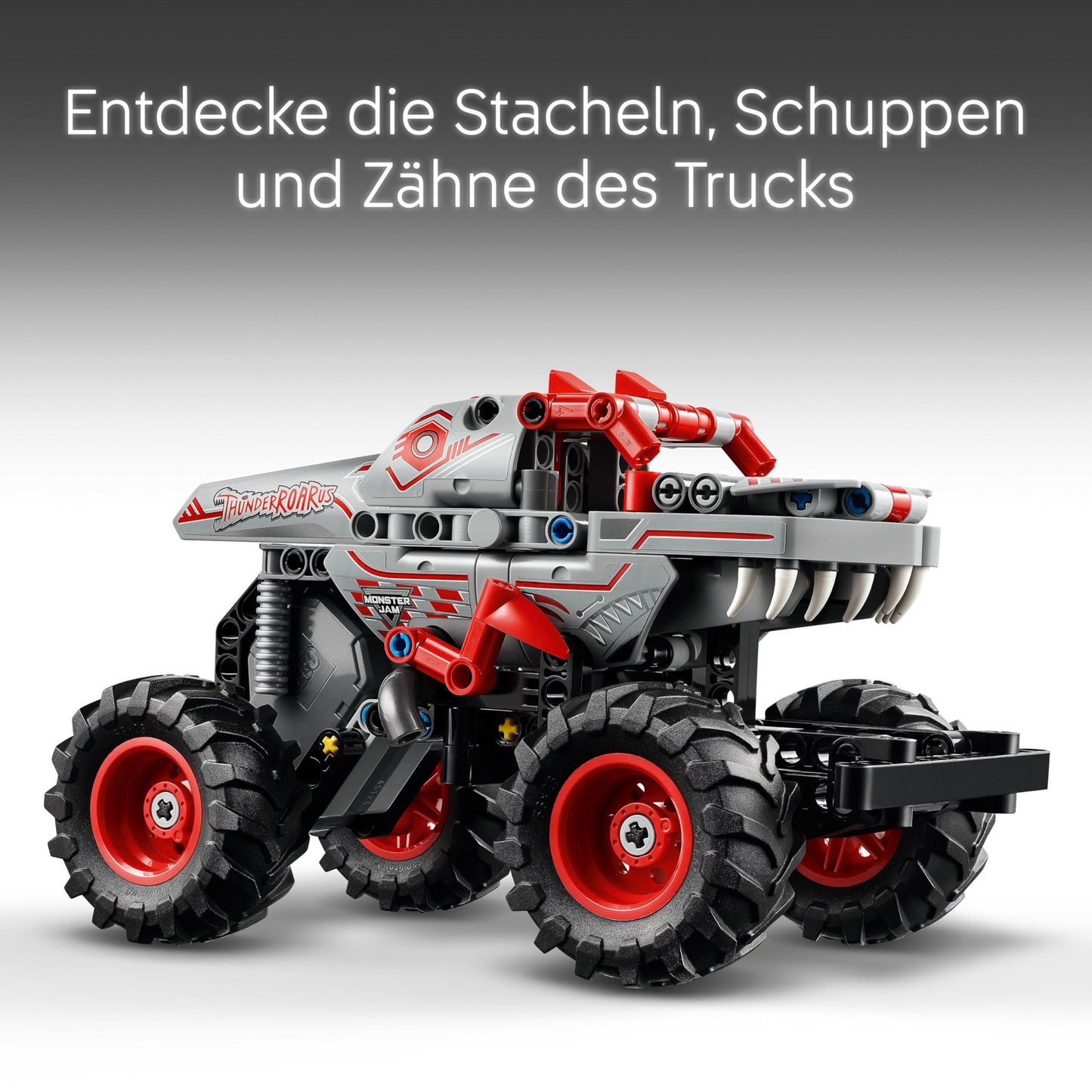 LEGO Technic Monster Jam ThunderROARus, Pull-Back Toy Monster Truck, Building Toy for Kids, Gift for Boys and Girls Ages 7 and Up 42200