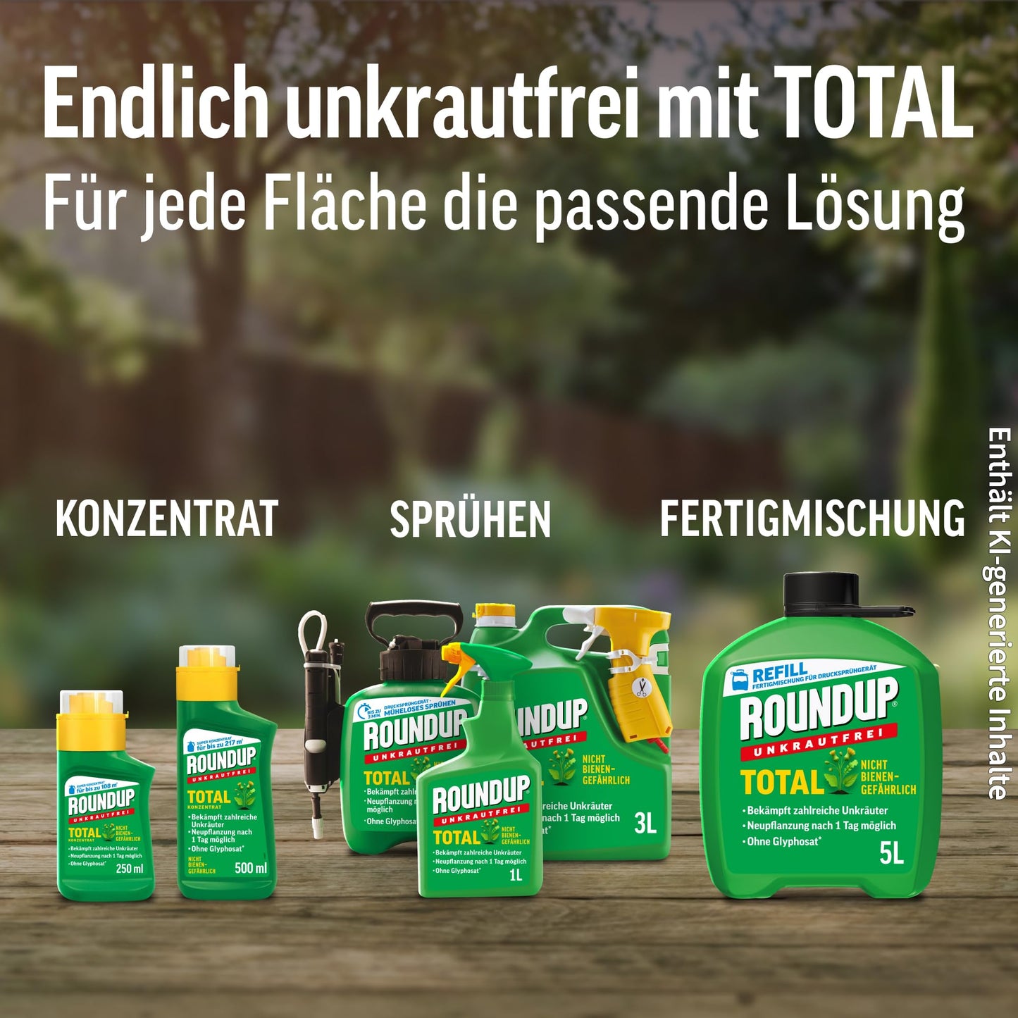 Roundup Weed Free Total Ready Mix 5L ready to use herbicide - 32750
