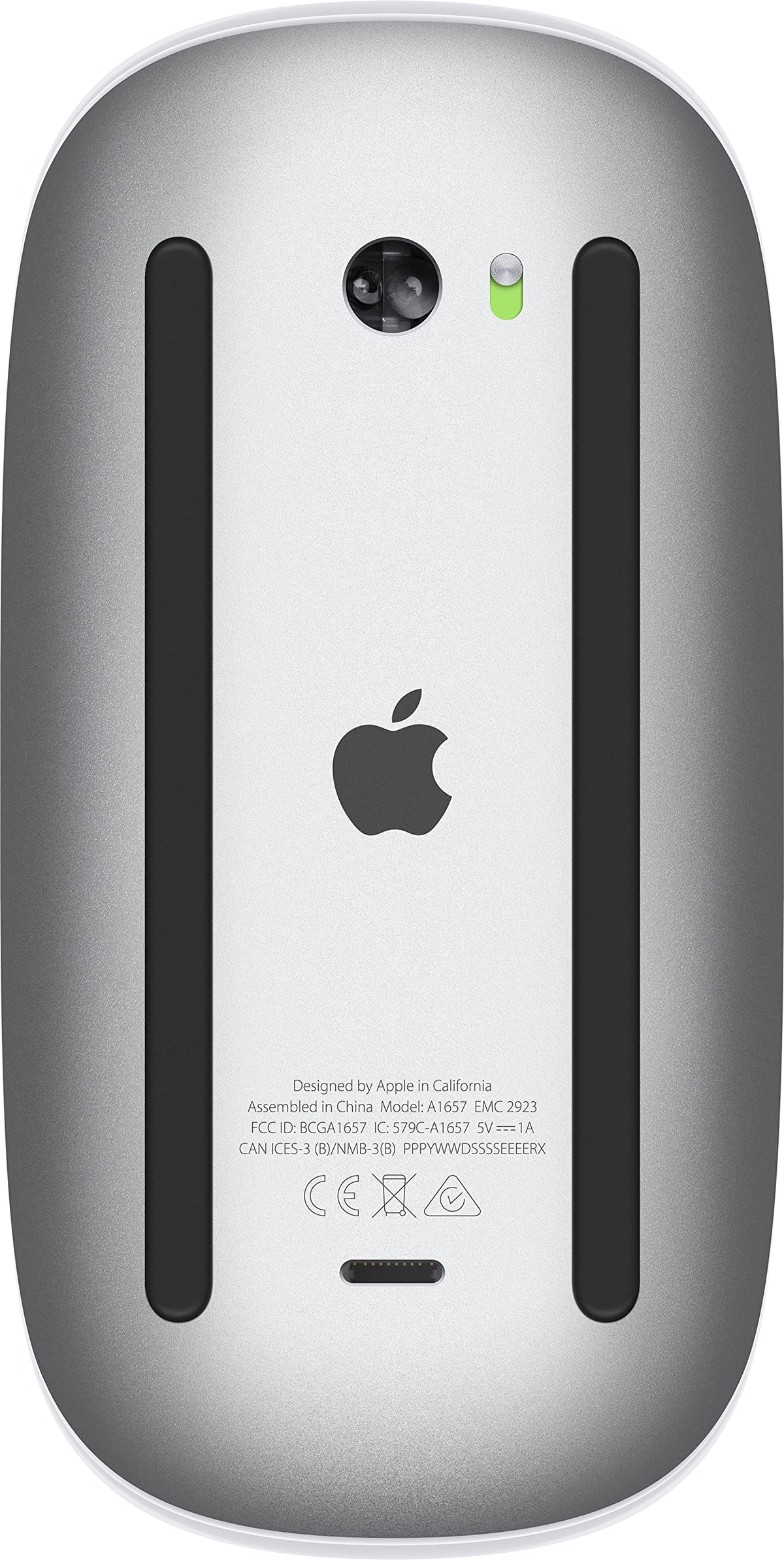 Apple Magic Mouse: Bluetooth, rechargeable. Compatible with Mac or iPad; White, Multi-Touch surface (Lightning) - MK2E3Z/A