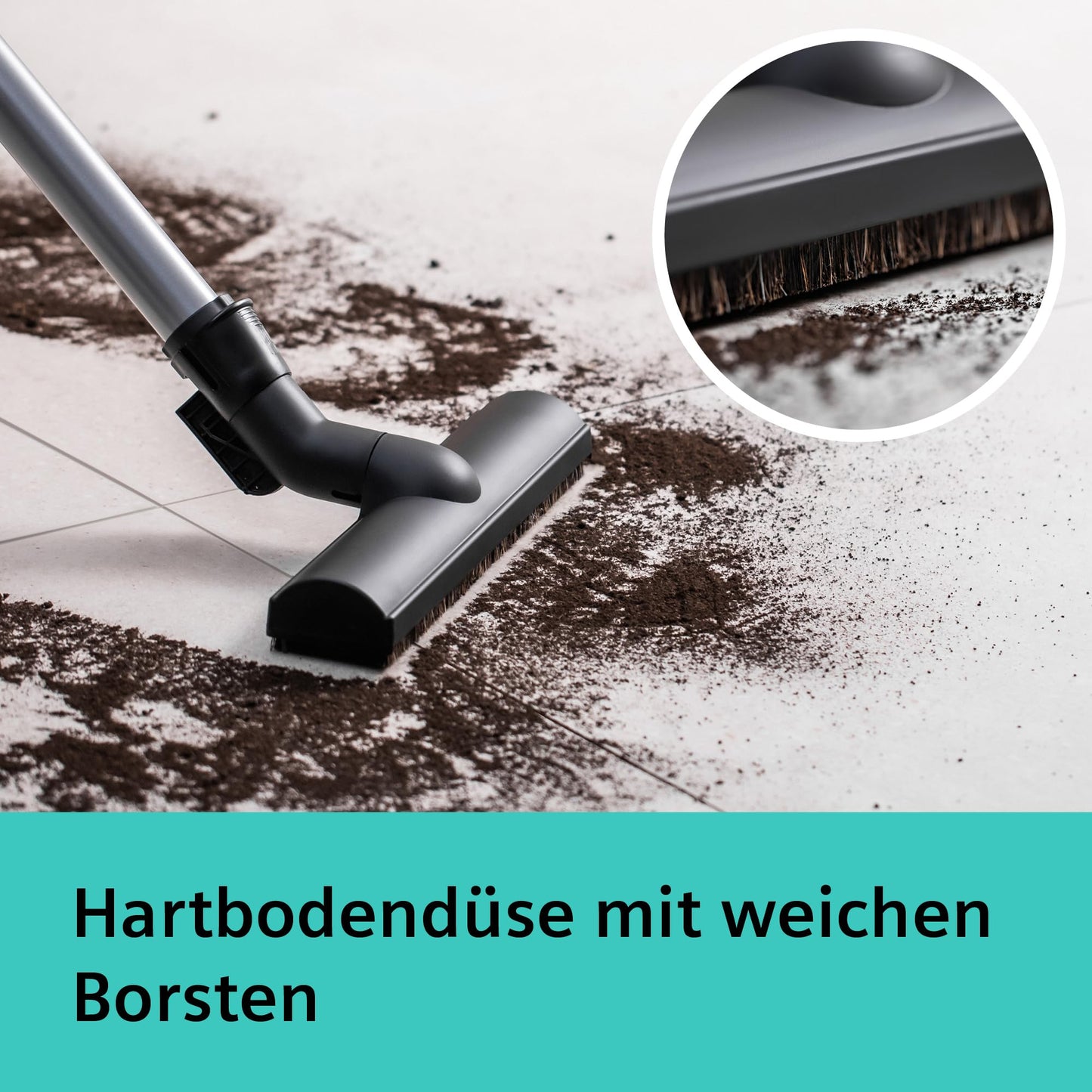 Siemens vacuum cleaner with bag Q5.0 Extreme silencePower VSQ5X1232, for allergy sufferers, hygiene filter, strong suction power on parquet, carpet and tiles, long cable, Made in Germany, 850 W, black