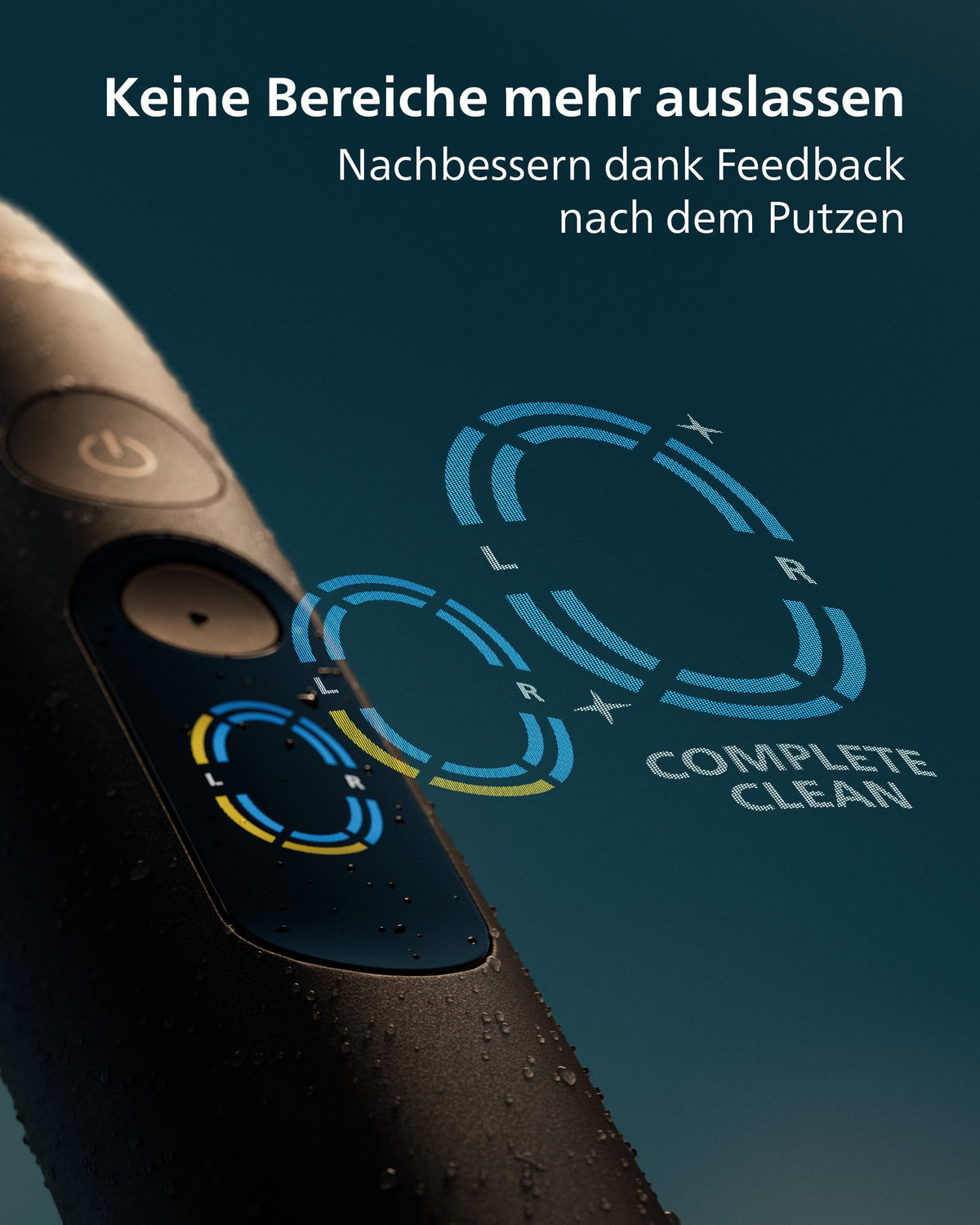 Philips Sonicare Next-Generation DiamondClean 9900 Prestige periuță de dinți electrică - feedback inteligent pentru acoperirea periajului, control inteligent al presiunii, 24 de setări, negru cu quartz, HX9813/92