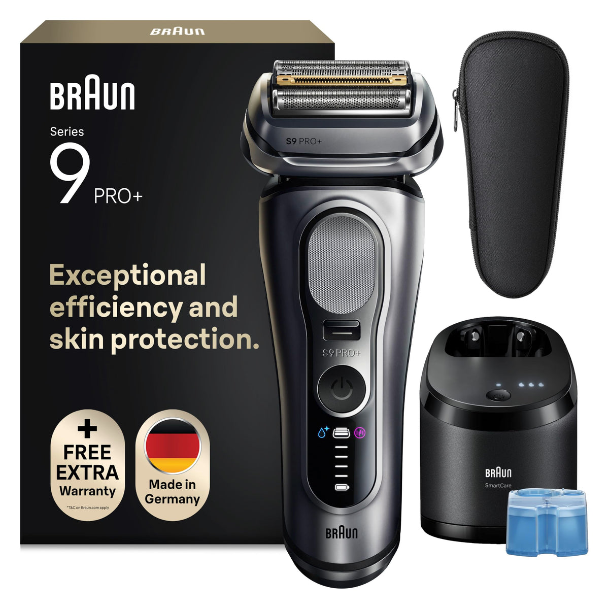 Braun Electric Shaver for Men Series 9 PRO+, 9667cce, Silver