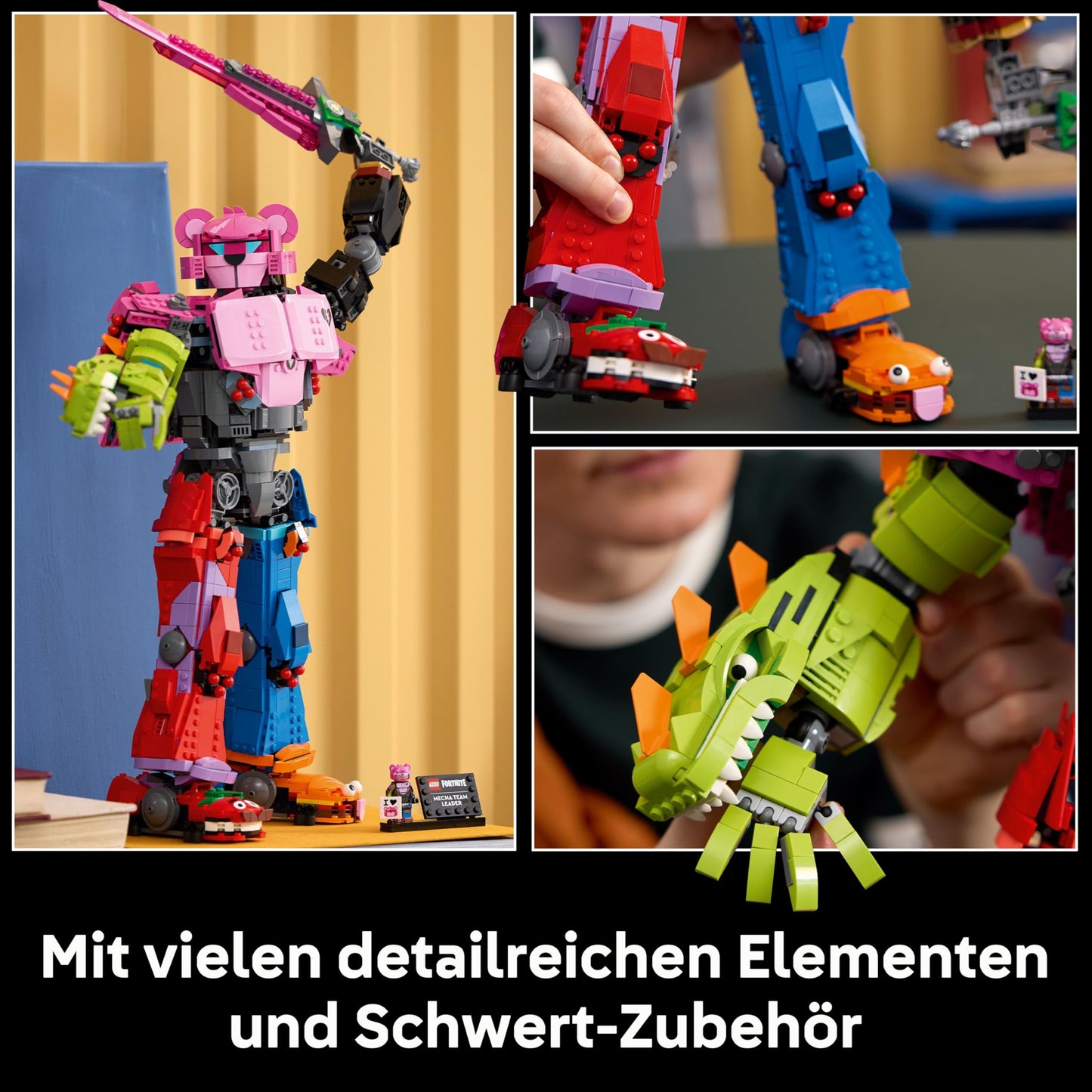 LEGO Fortnite Mecha Leader - Gaming Model Building Including Sword & Minifigure - Collectible & Gift for Adult Video Game Fans - 77078
