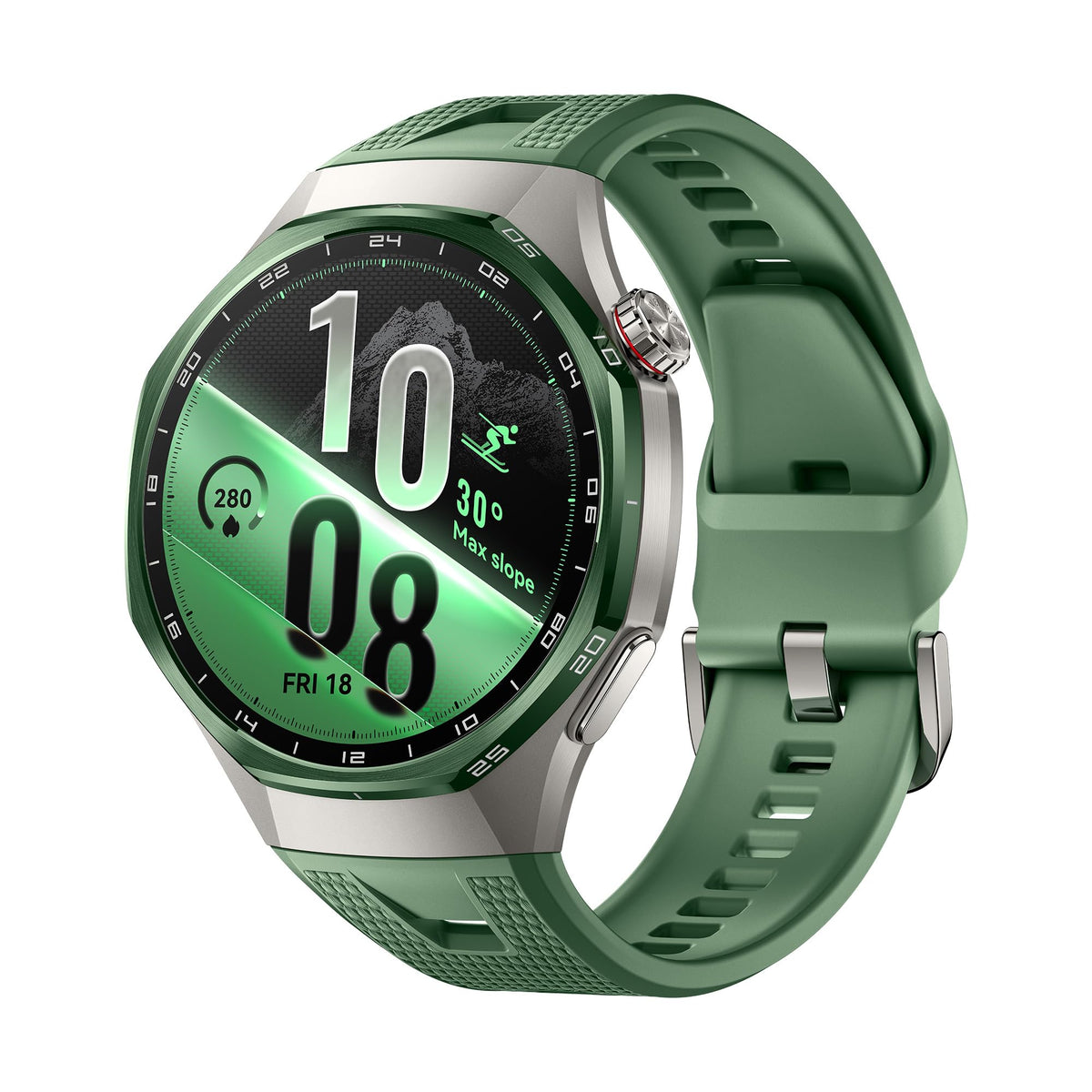 HUAWEI Watch GT 7 Pro Smartwatch, Titanium Alloy, ECG, GPS, 46 mm, Green - Atum-B49C