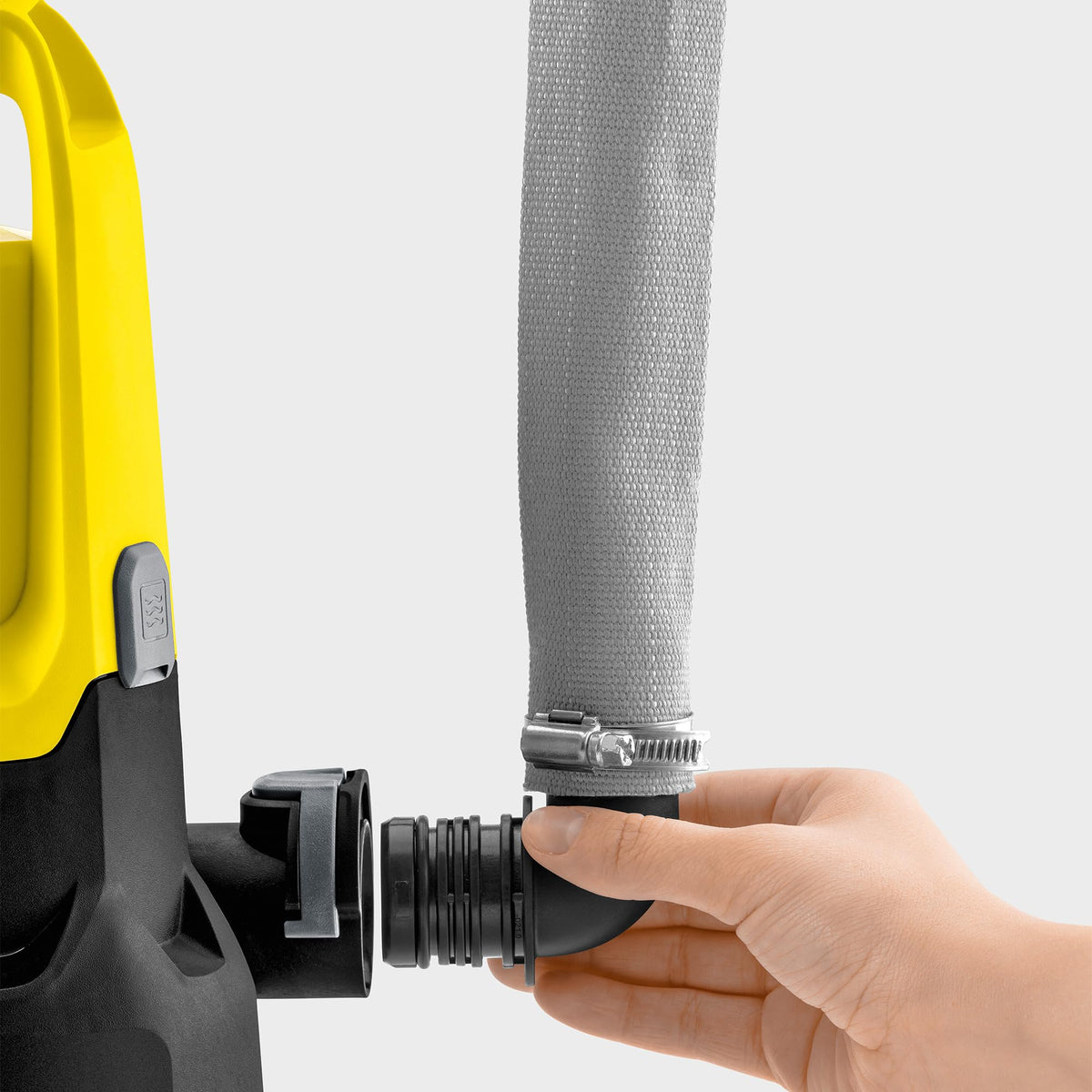 Kärcher Fabric Hose Set 1, 1/4 inch (10 m) with flexible fabric hose including stainless steel hose clamp for connection to submersible pumps. - 2.997-100.0