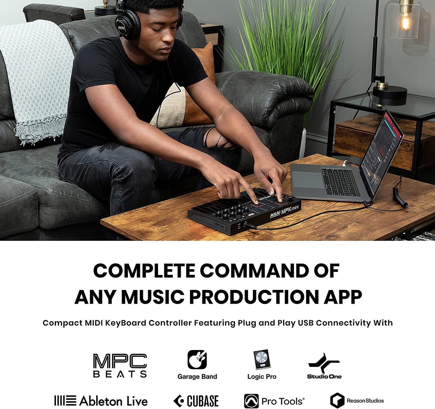 Akai MPK Mini MK3 Black & M-Audio HDH40