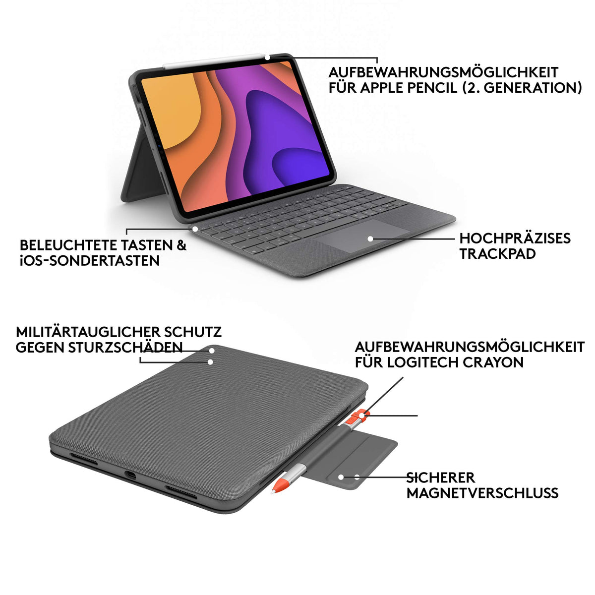 Logitech Folio Touch iPad Keyboard Case - 920-009956