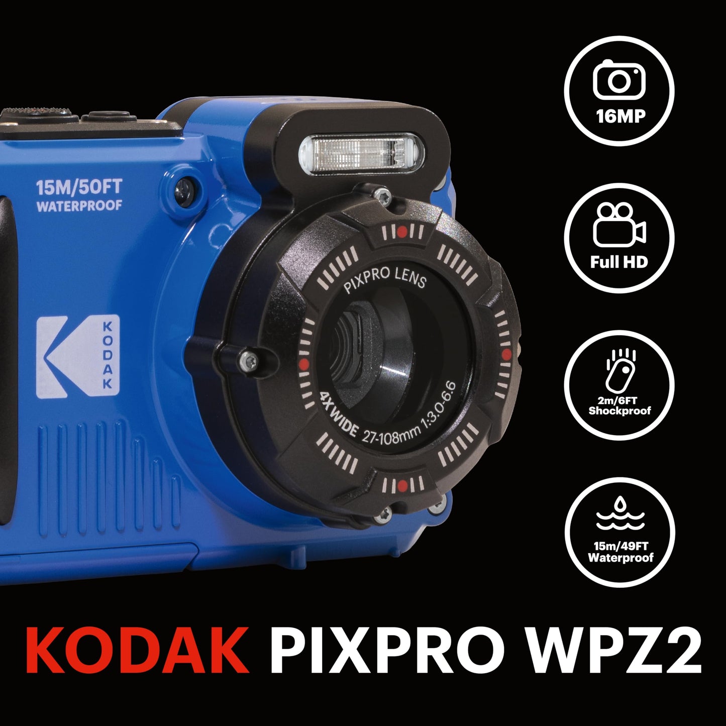 Kodak Pixpro WPZ2 Bundle Blue