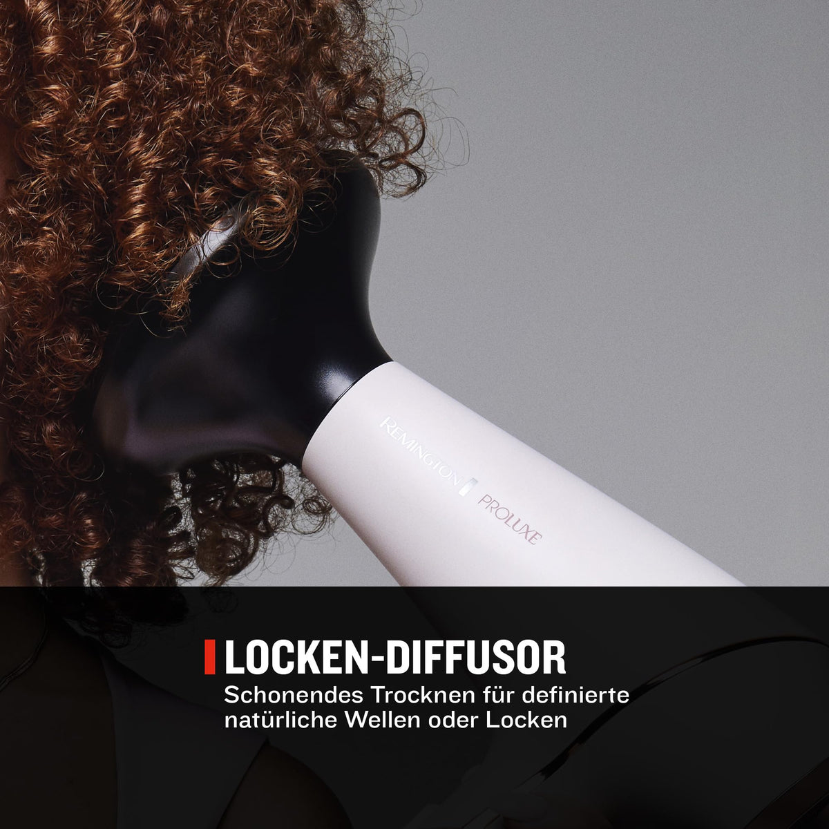 Remington Professional Hair Dryer Ionen PROluxe (2400W, 150km/h, 3 styling attachments, OPTIheat technology for long-lasting styling results, ion care - anti-frizz, durable AC motor) AC9140