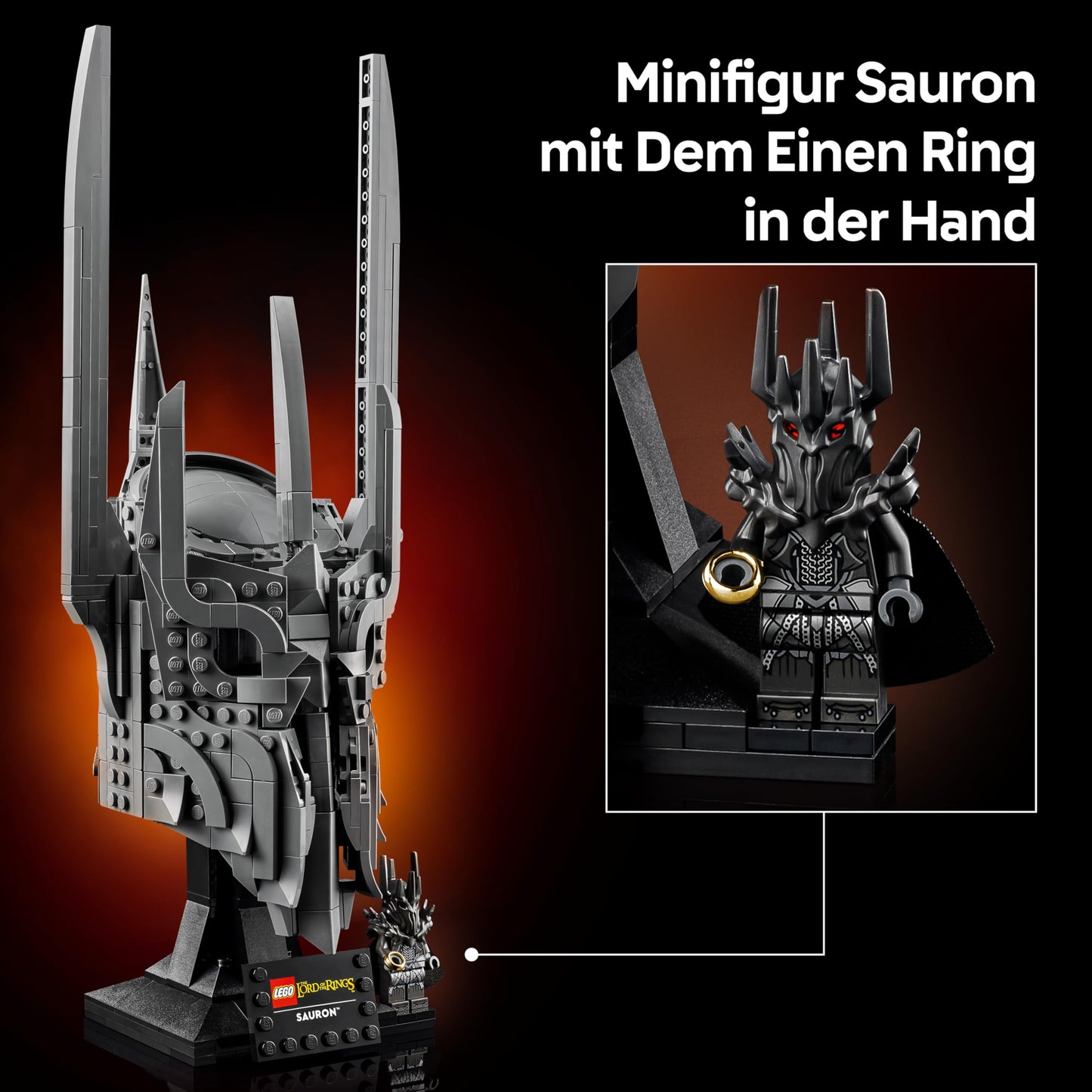 LEGO Icons 11373 The Lord of the Rings: Sauron's Helmet, building set