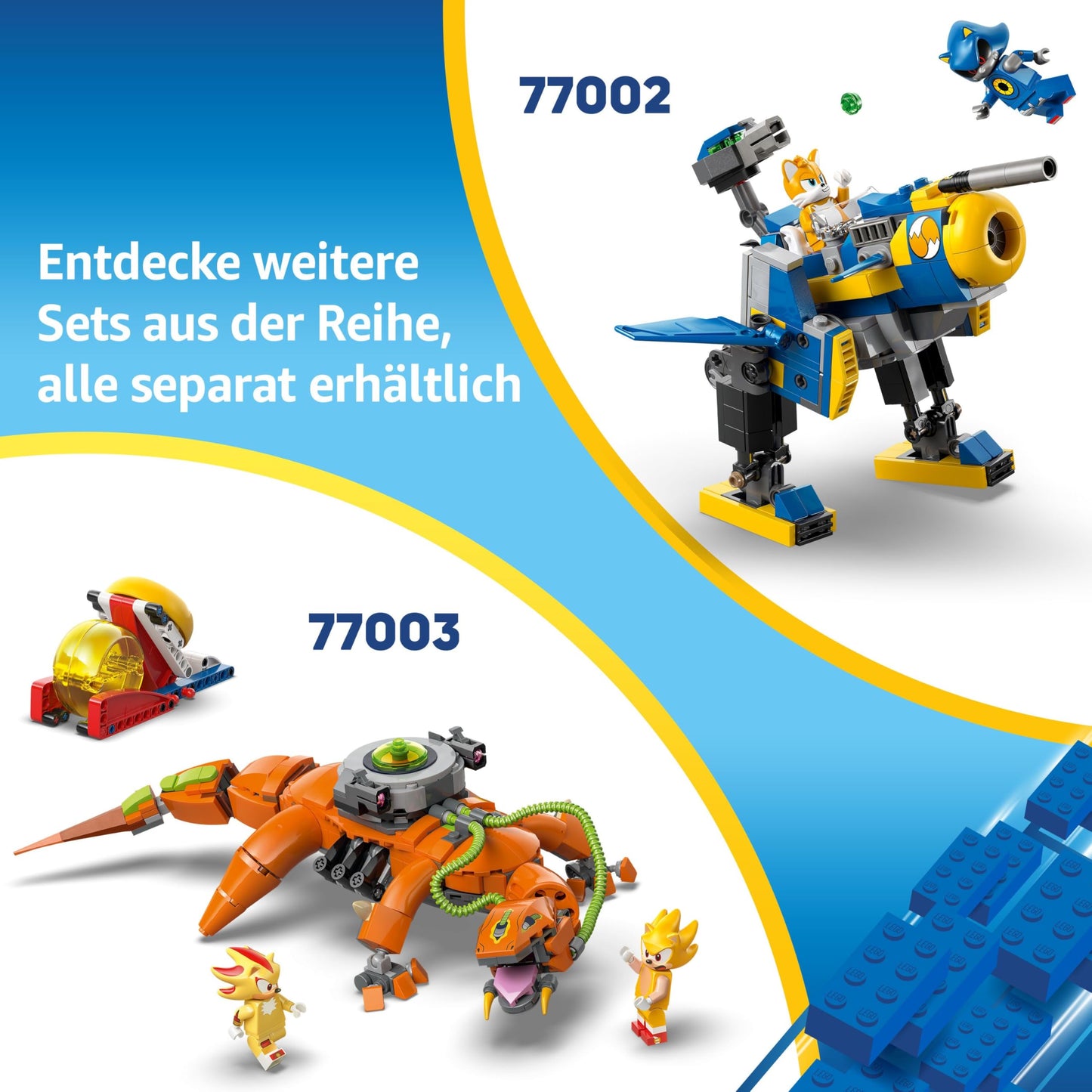 LEGO Sonic the Hedgehog: Sonic's Campfire Clash Set, Collectible Building Toy with 4 Characters, Gold Rings and a Chaos Emerald, Gifts for Gamers, Boys & Girls Aged 7 Plus 77001