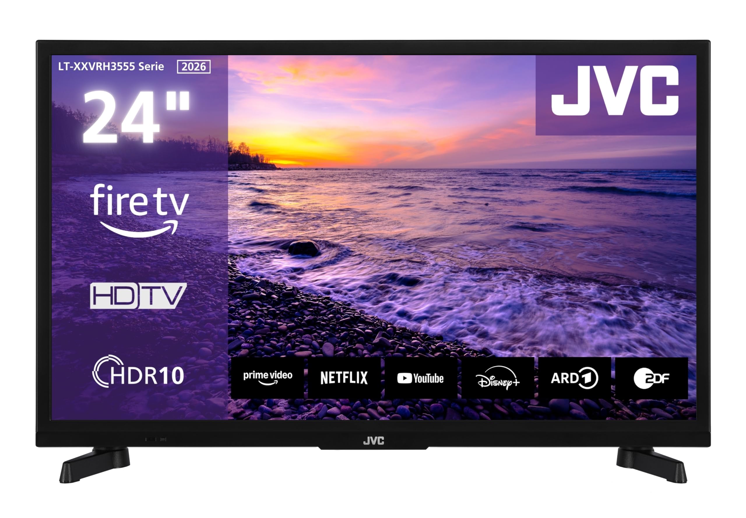 JVC TV 24 inch Fire TV HD-Ready Smart TV HDR TV with Alexa voice control and
