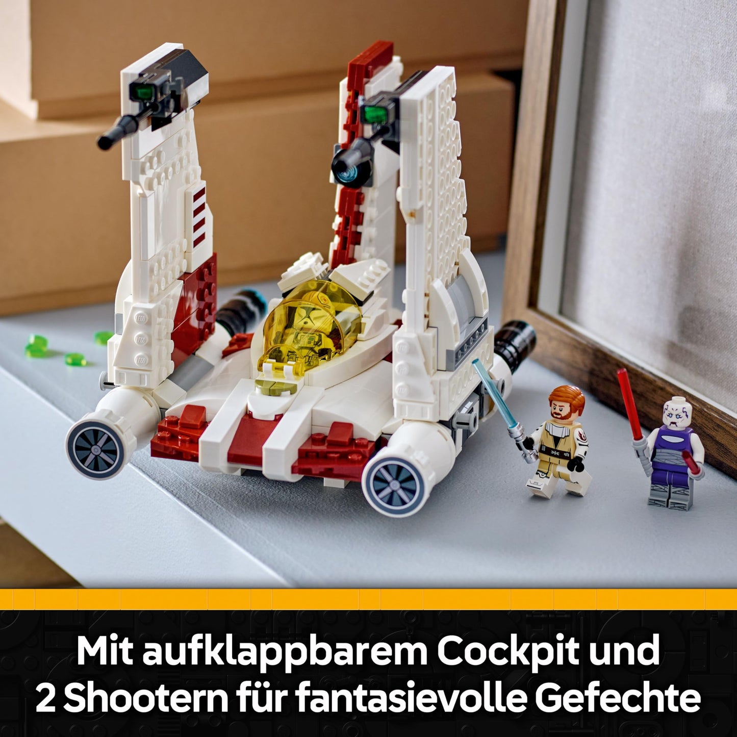 LEGO Star Wars: The Clone Wars V-19 Torrent Starfighter - Creative toy with minifigures and lightsaber - Gift for children - Model building for girls and boys aged 9 and up - 75432