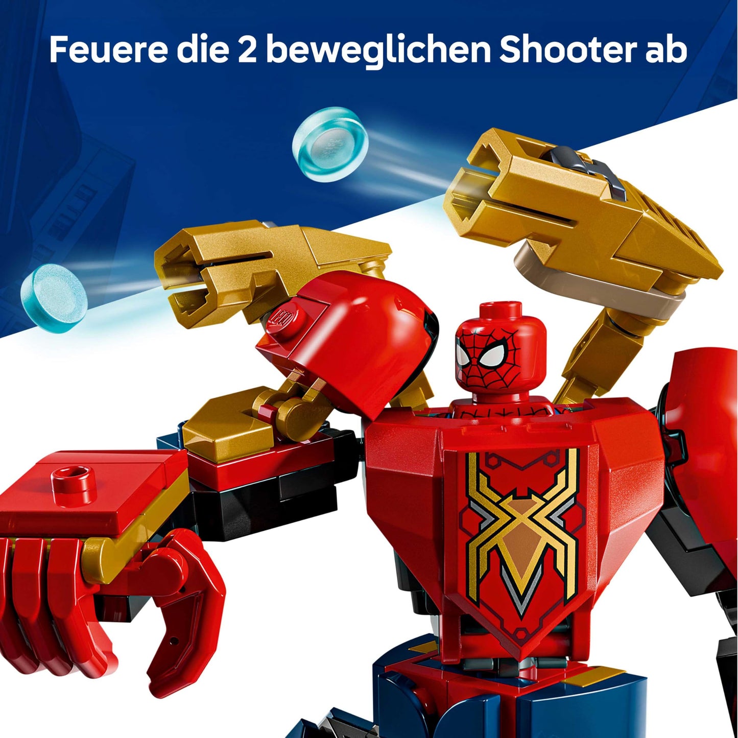LEGO | Mech duel: Spider-Man vs. Doc Ock - superhero toy with 2 action figures, 3 minifigures, shooters - construction toy for children - gift for boys aged 6 and over and girls - 76338