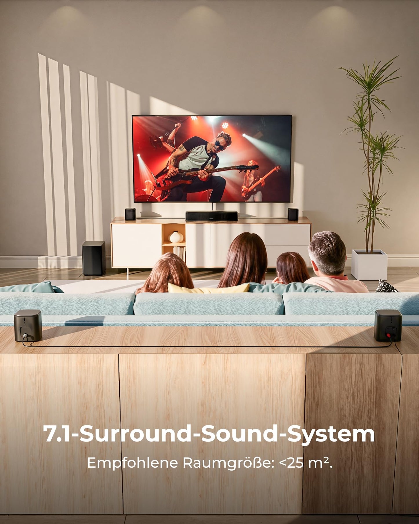ULTIMEA Aura A40 Pro 7.1 surround sound system, soundbar for TV devices - U2603