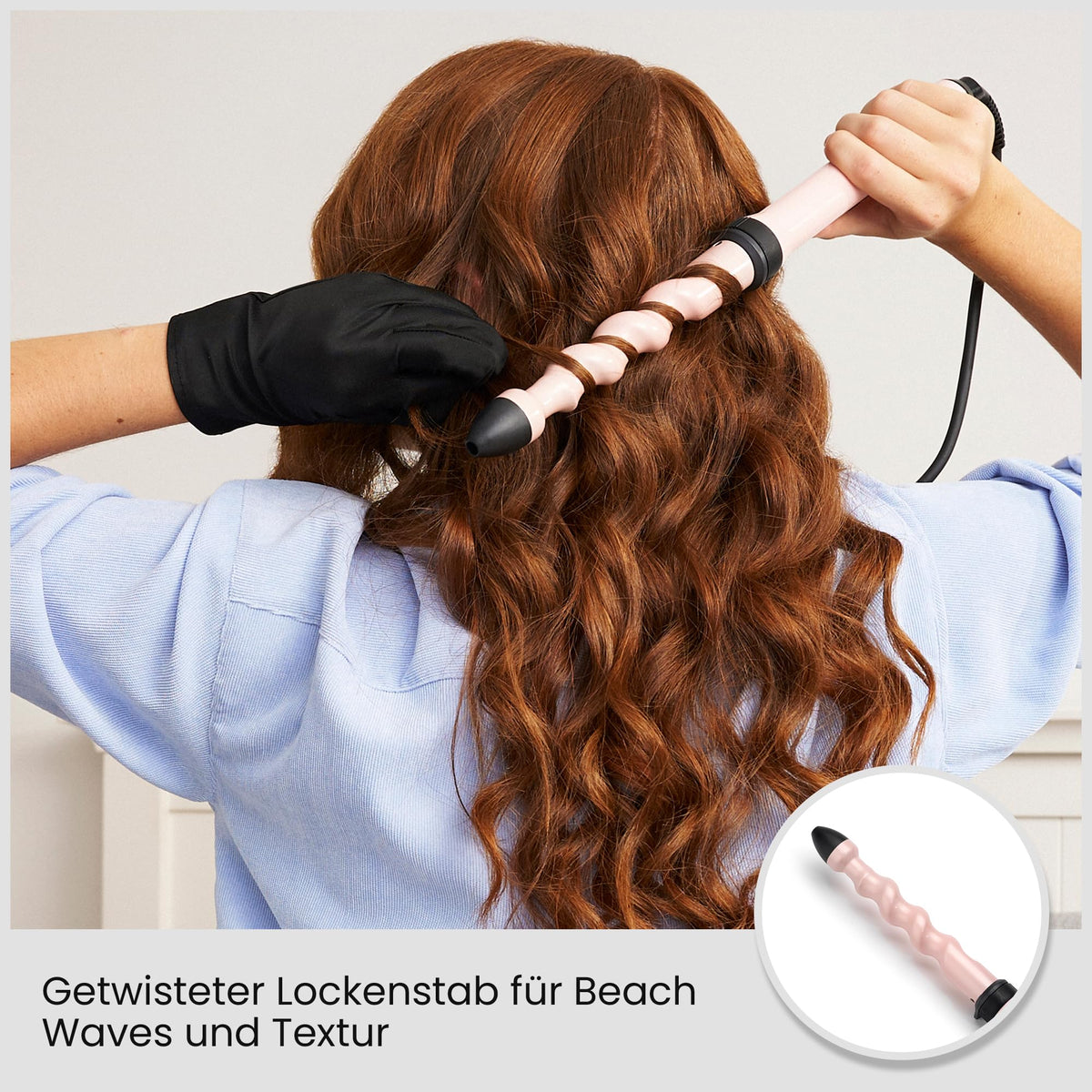 BaByliss Curl and Wave Trio Multistyler, professional curling iron set with 3 attachments for curls, waves, and beach waves, ceramic coating, pink, MS750E