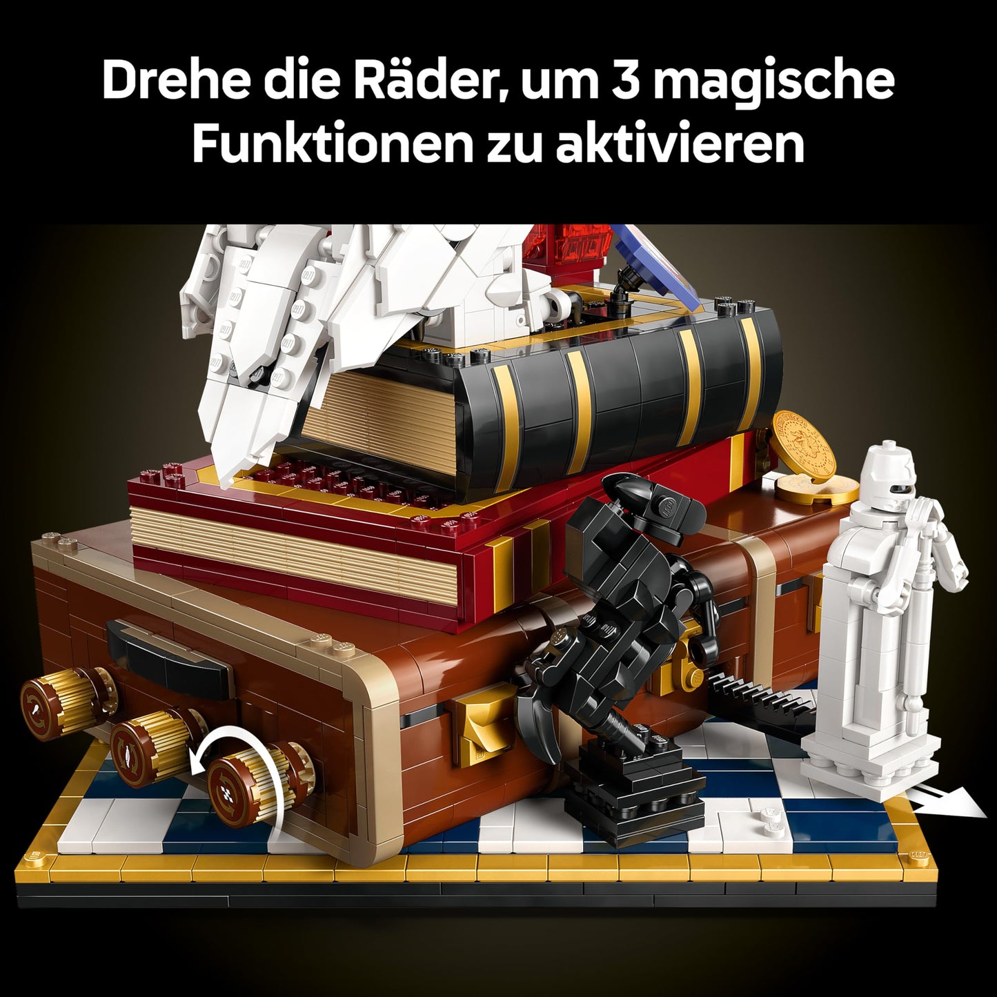 LEGO Harry Potter Philosopher's Stone - Collector's Edition - DIY Decoration - Model Building with Miniature Film Scenes - Hedwig Owl Figure, 3 Minifigures - Gift for Men, Women and Fans - 76466
