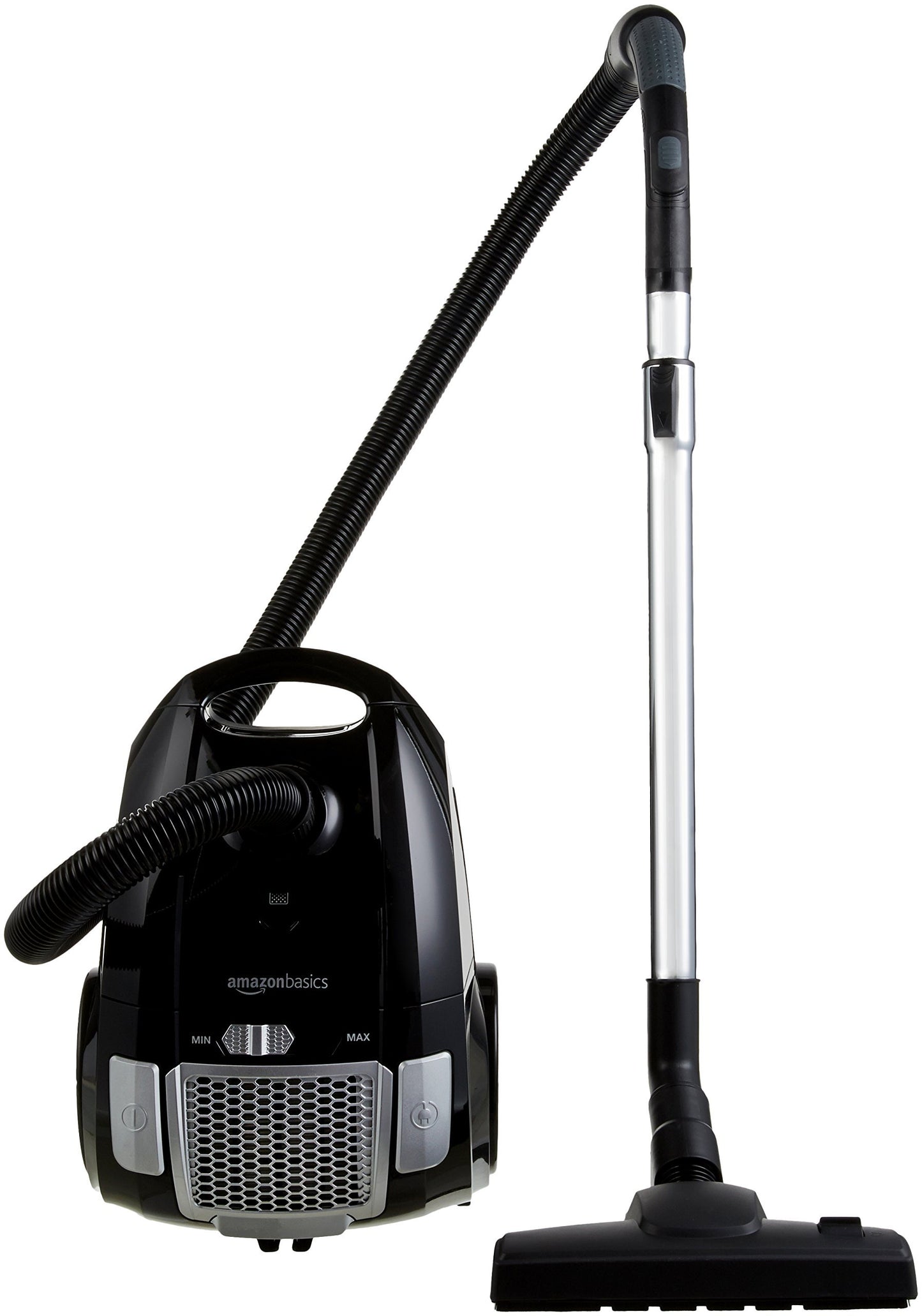 Amazon Basics Vacuum Cleaner with Bag, Powerful, Hard Floors and Carpets, HEPA Filter, with Speed Control, 700W, 3.0L, EU, Black - 12M-71EU4