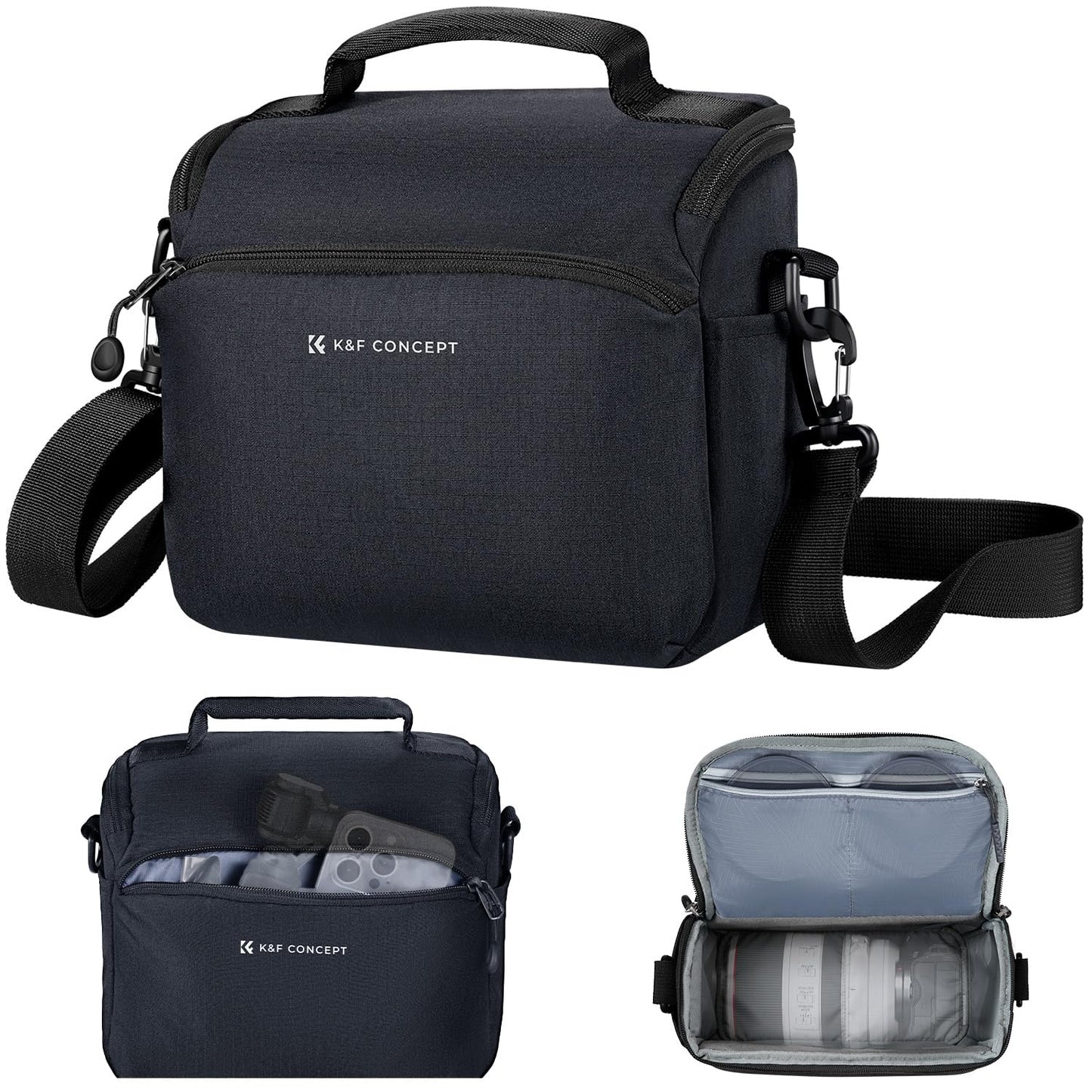 K&F CONCEPT camera backpack camera bag, SLR bags shoulder bag, camera bag liner bag, photo bag for photographers, suitable for everyday use, deep blue - JPKF13.179V1US