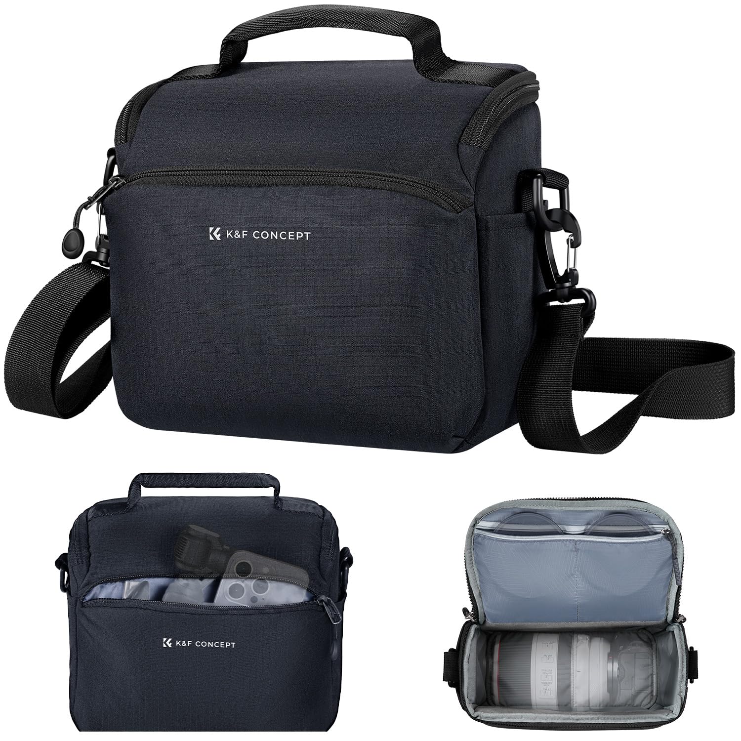 K&F CONCEPT camera backpack camera bag, SLR bags shoulder bag, camera bag liner bag, photo bag for photographers, suitable for everyday use, deep blue - JPKF13.179V1US