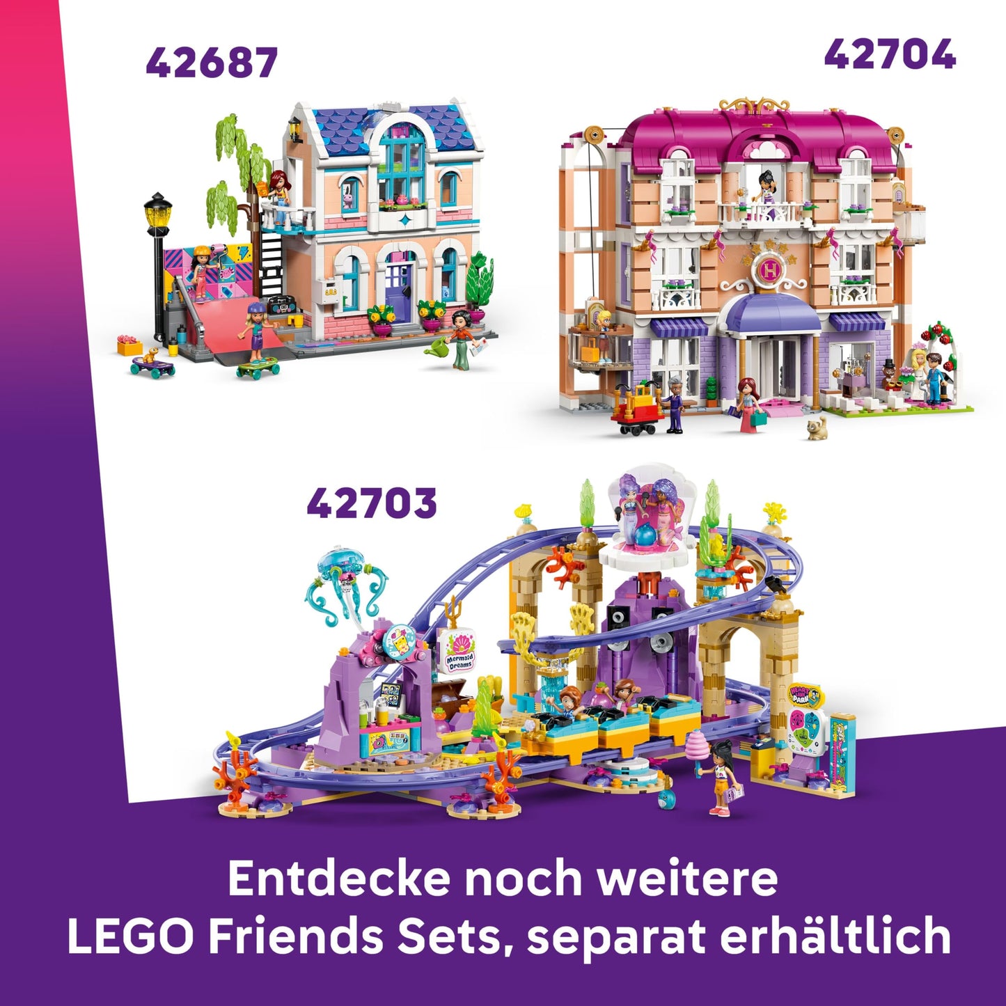 LEGO Friends Cozy Hut in the Autumn Forest - Miniature Playhouse with 4 Minifigures, 2 Pet Figures & Accessories - Children's Room Decoration - Gift Idea for Girls Ages 9 and Up - 42705