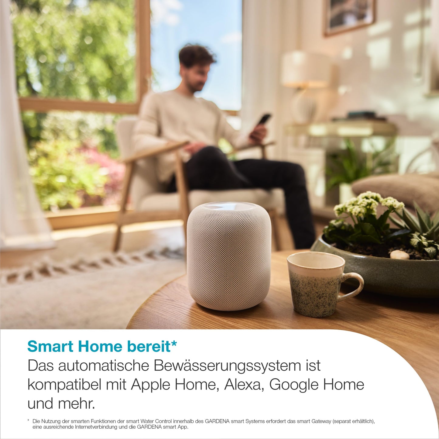 Gardena smart Water Control irrigation control; smart: data-controlled irrigation*, smart home integration*, clever irrigation, high-quality valve technology, frost warning* (19033-20)