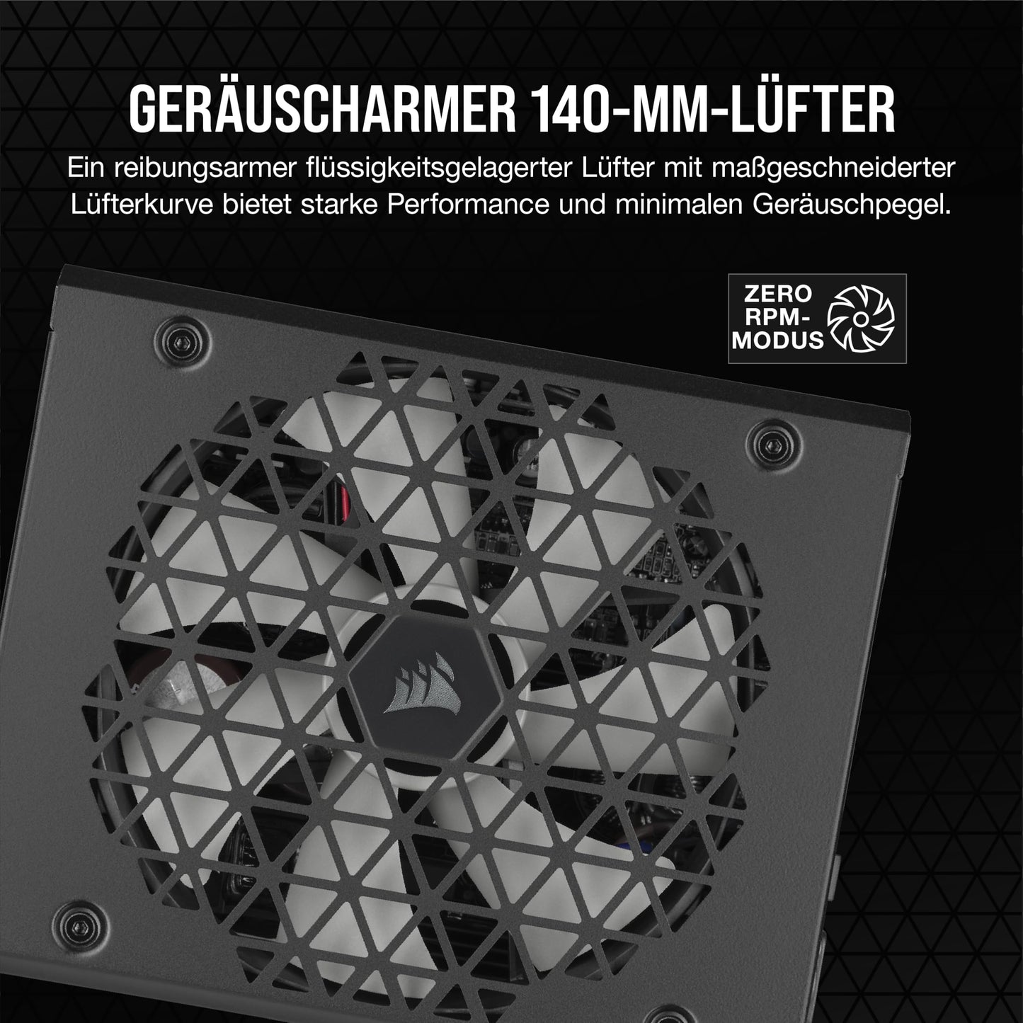 Corsair RM1000x Shift, Fully Modular ATX Power Supply, Modular Side Interface, ATX 3.1 & PCIe 5.1 Compatible, Zero Speed Fan Mode, 105°C Capacitors, 80 Plus Gold Efficiency, Black - CP-9020253-EU