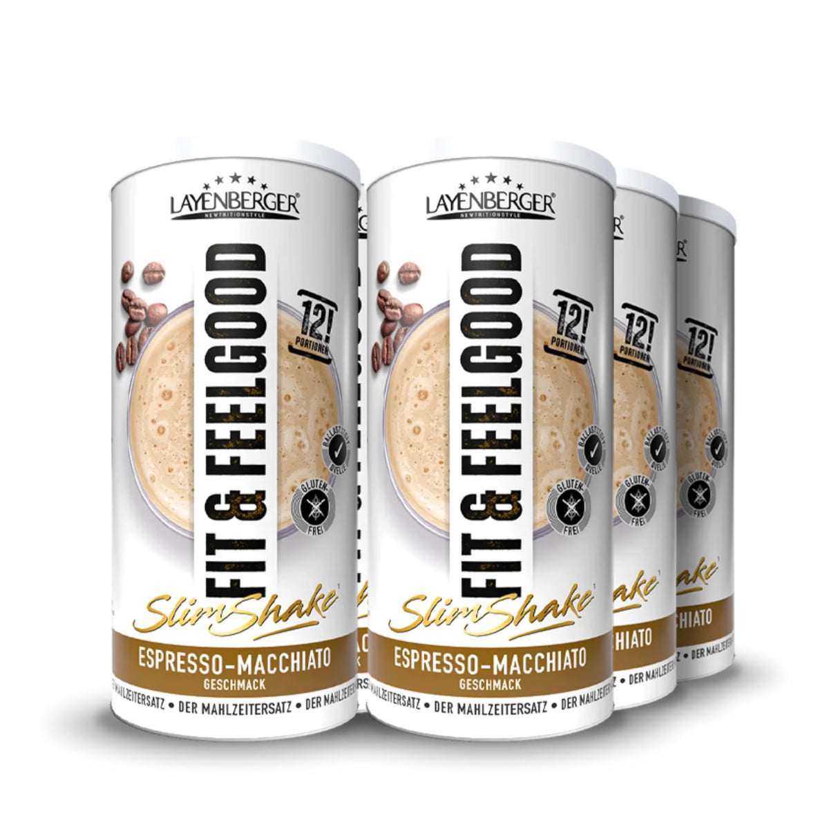 Layenberger Fit&Feelgood Slim Shake Powder Espresso-Macchiato (6x396 g)
