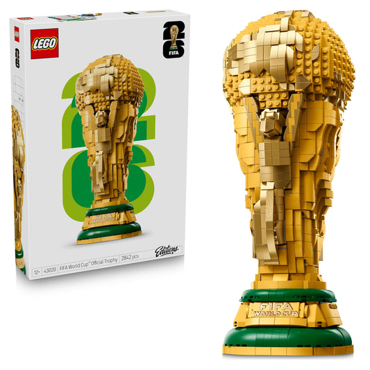 LEGO Editions Sports Official FIFA World Cup Cup - 3D DIY model with collectible minifigure - football gift for boys and girls aged 12 and over and adult fans - 43020