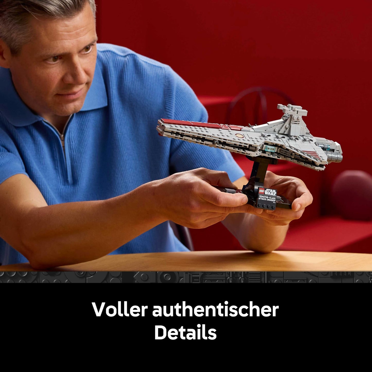 LEGO Star Wars 75441 Venator Class Attack Cruiser - Republic Warship Model Building Set for Adults - Living Room & Shelf Decoration - Gift for Revenge of the Sith Fans