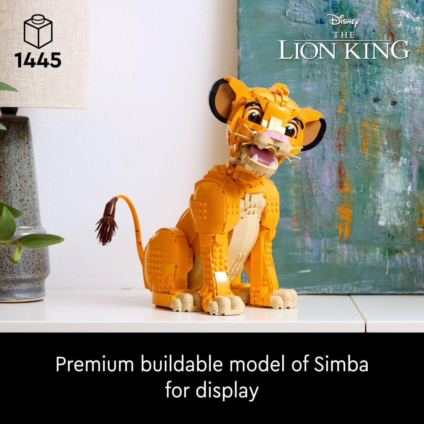 LEGO Disney Young Simba The Lion King Building Sets for Adults - Buildable Disney Figure for Display, Ages 18+ - DIY Kits & Crafts for Fans of Movie - Collectible Disney Gift for Christmas - 43247 - 6472848
