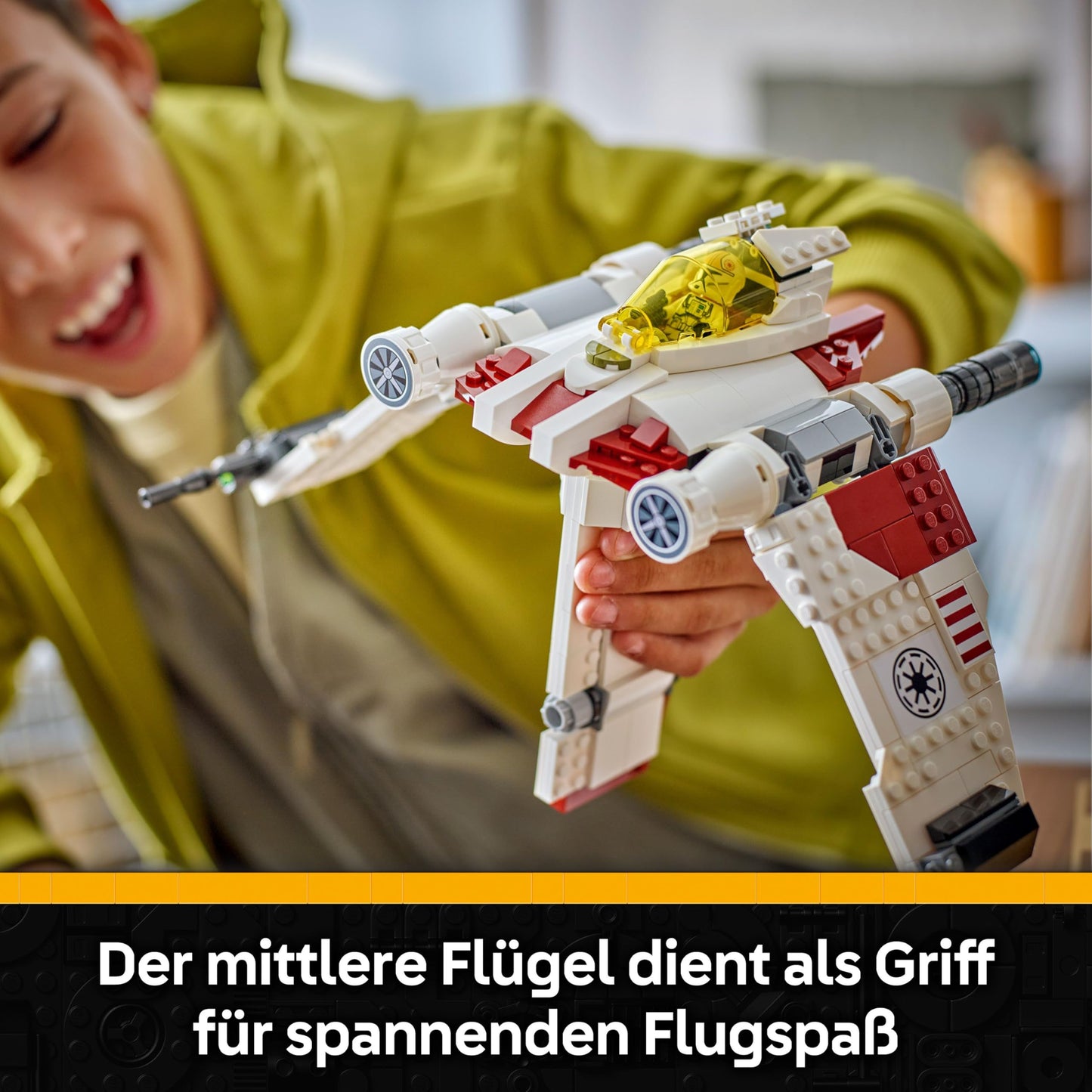 LEGO Star Wars: The Clone Wars V-19 Torrent Starfighter - Creative toy with minifigures and lightsaber - Gift for children - Model building for girls and boys aged 9 and up - 75432