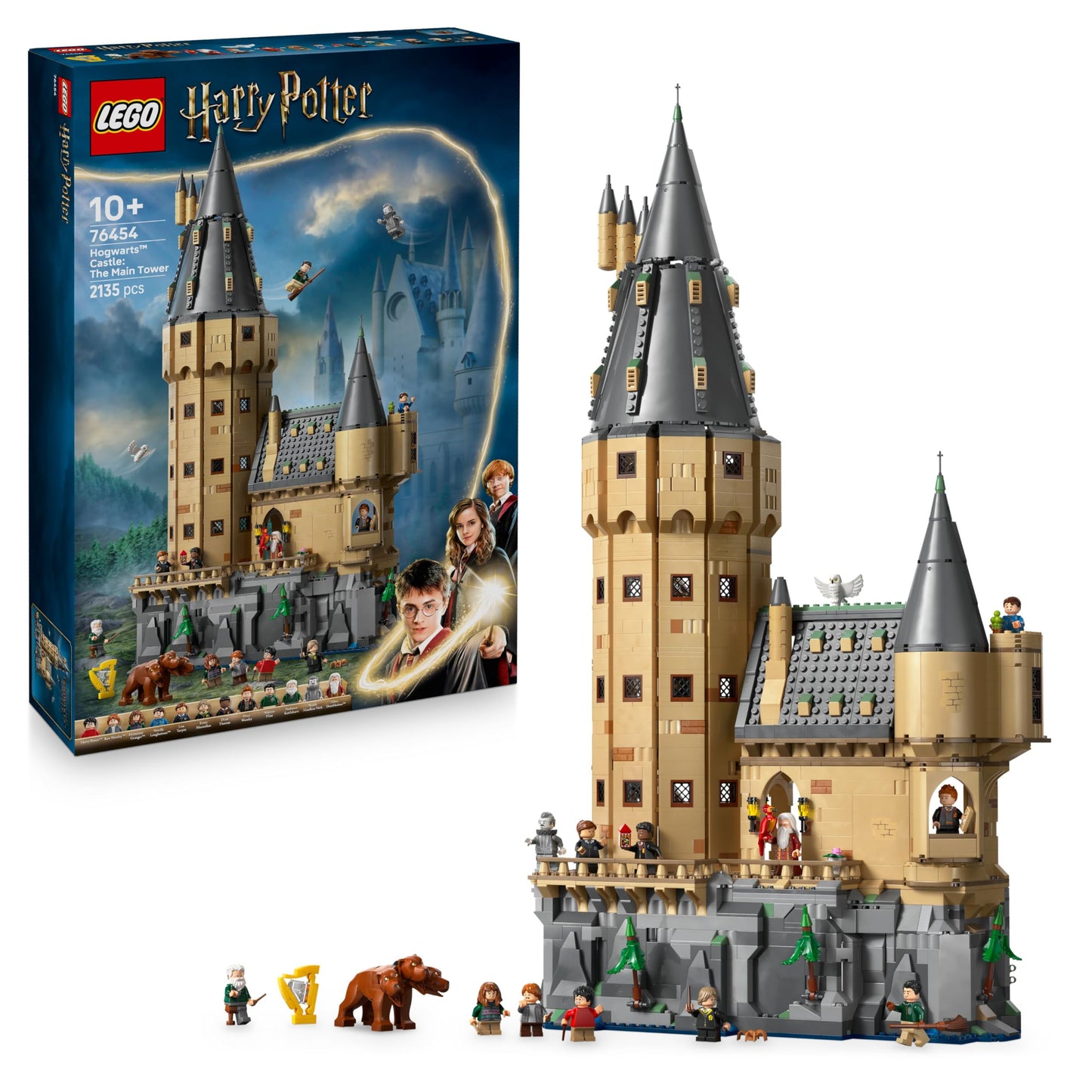 LEGO Harry Potter Hogwarts Castle: The Main Tower - Toy with Flying Key, Magic Chess Room, 12 Minifigures - Gift for Boys, Girls & Adult Fans from 10 Years - 76454