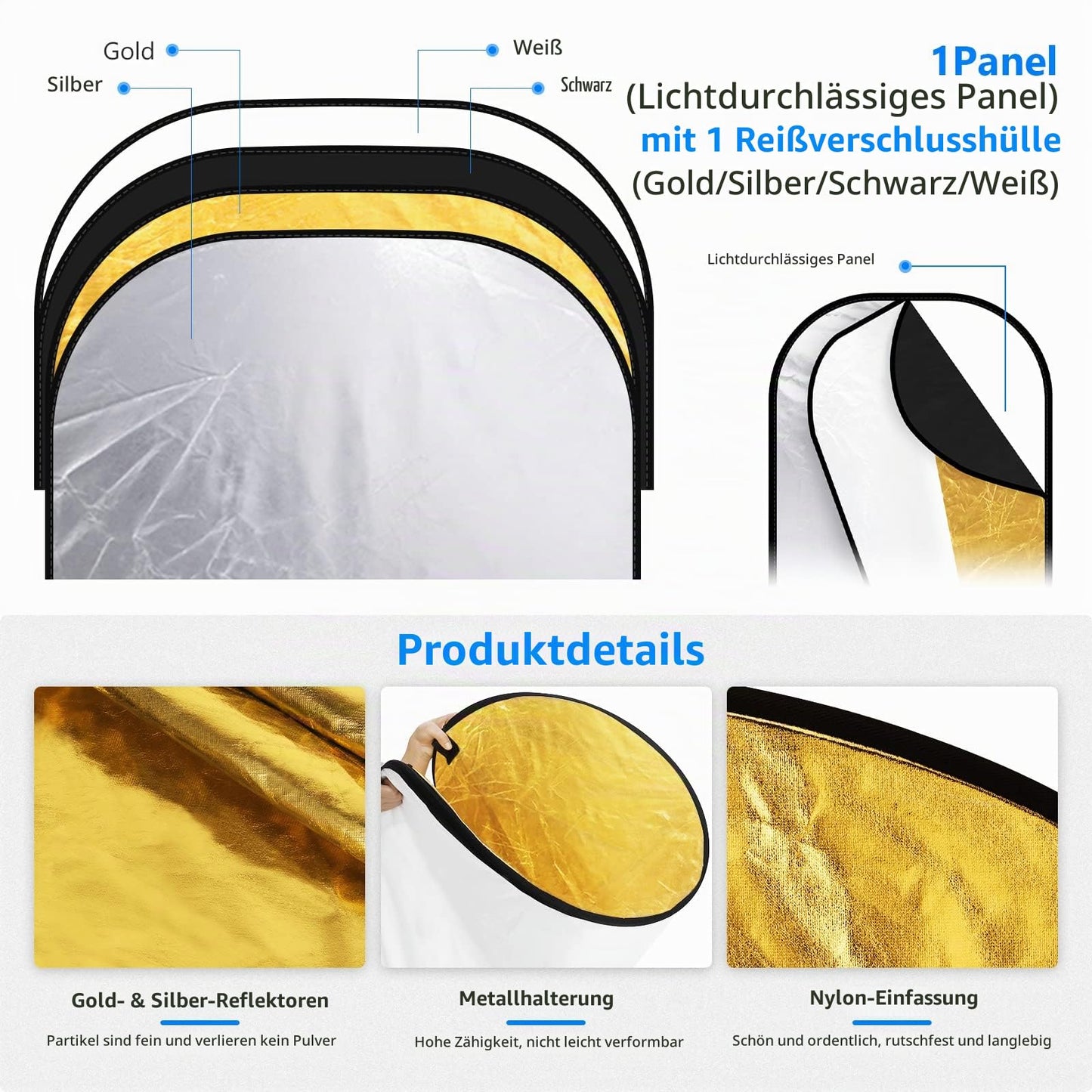 NEEWER 40"x60"/100x150cm light reflector for photography - 10071556