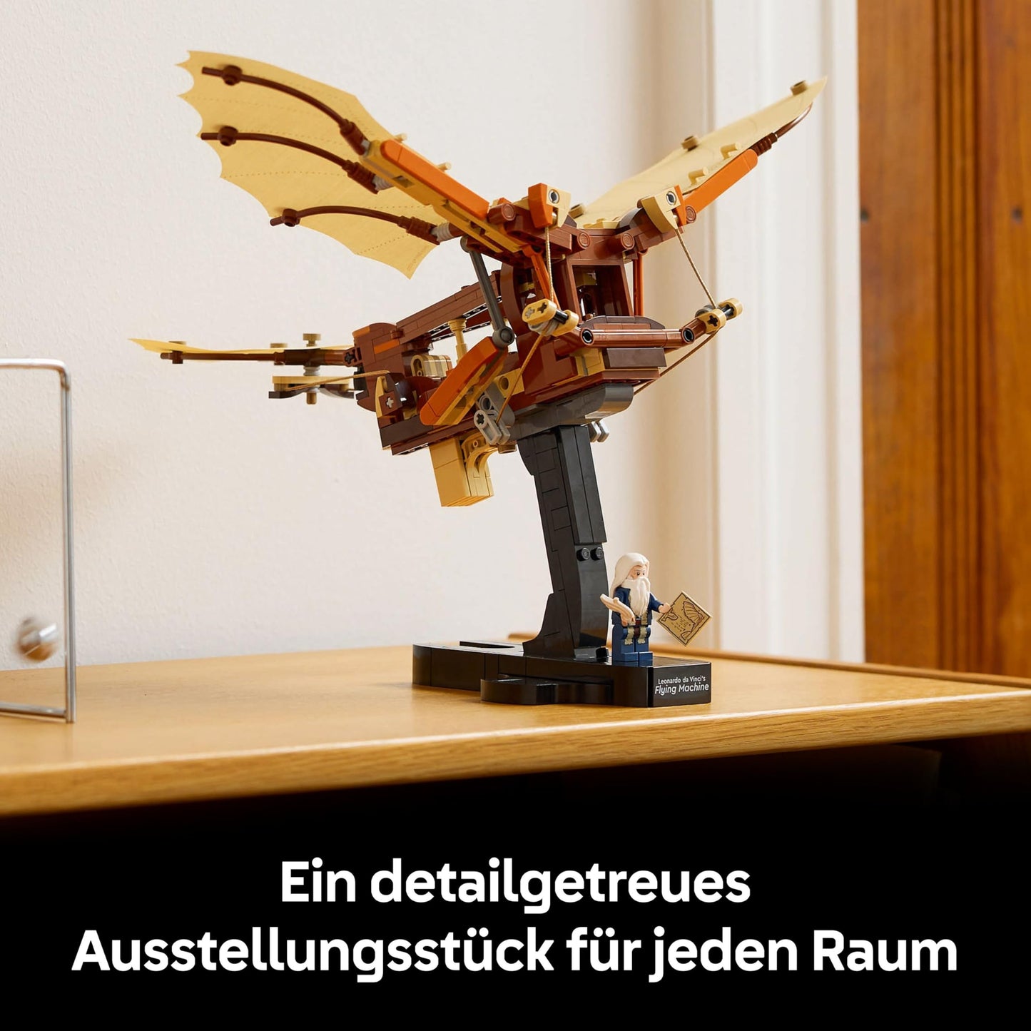 LEGO Icons Leonardo da Vinci's Flying Machine with Beating Wings - Includes Minifigure & Stand - Building Set for Adults - Home Decoration Set - Gift Idea - 10363