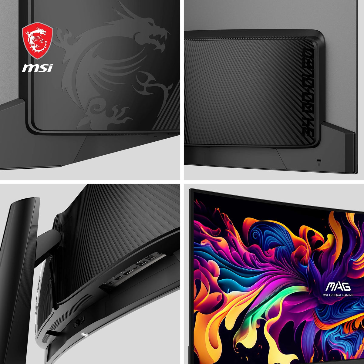 MSI MAG 341CQPA QD-OLED Monitor de Gaming Curbat de 34 inch UWQHD 1800R, 3440 x 1440 Quantum Dot OLED, 175 Hz / 0,03 ms, 99% DCI-P3, ΔE≤2, DisplayHDR True Black 400, KVM–DP 1.4a, HDMI 2.1, USB Typ C - 4711377389556